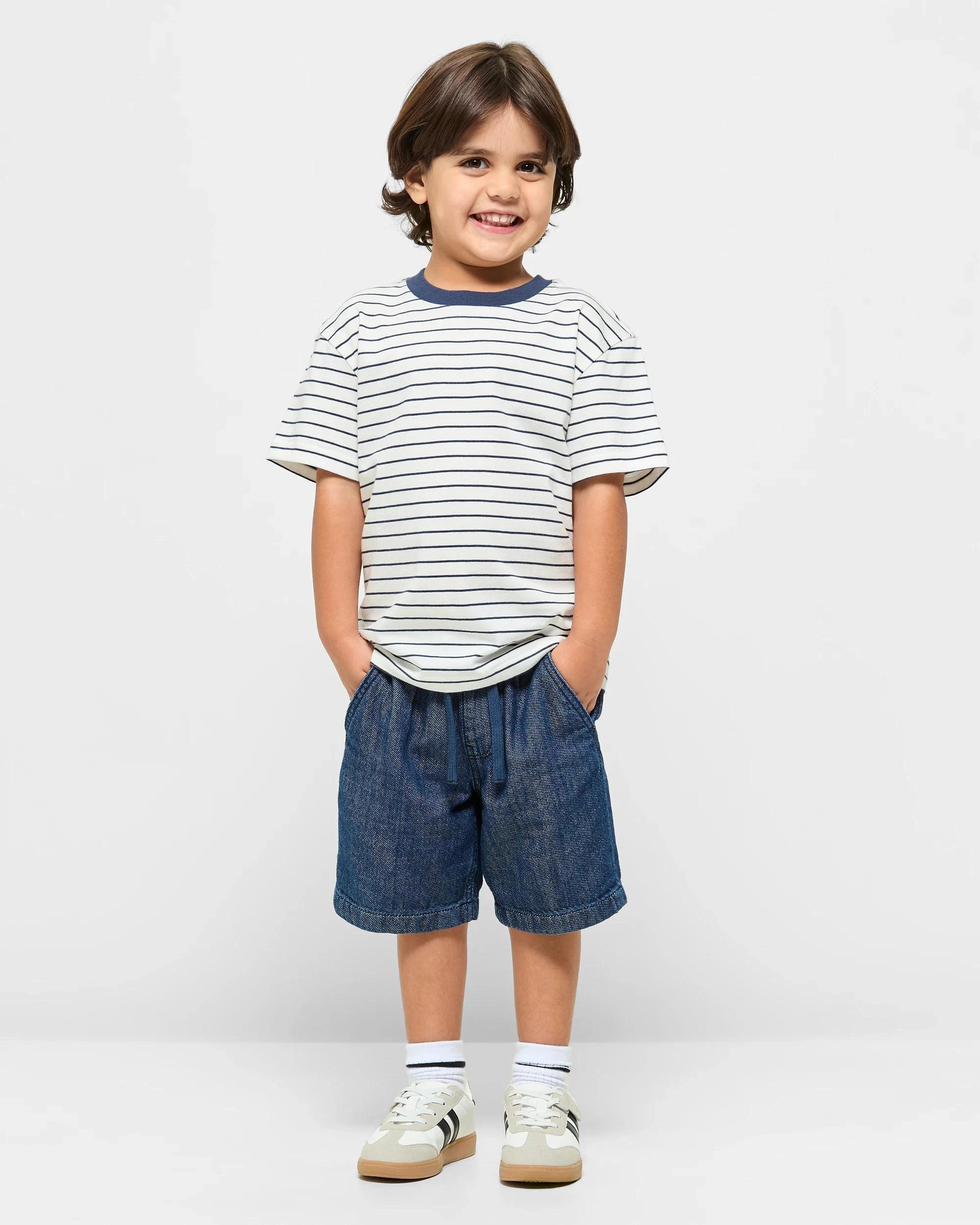 3 Target Australian Cotton T-shirts 3 pack BLUE / CHARCOAL, 3 of 7