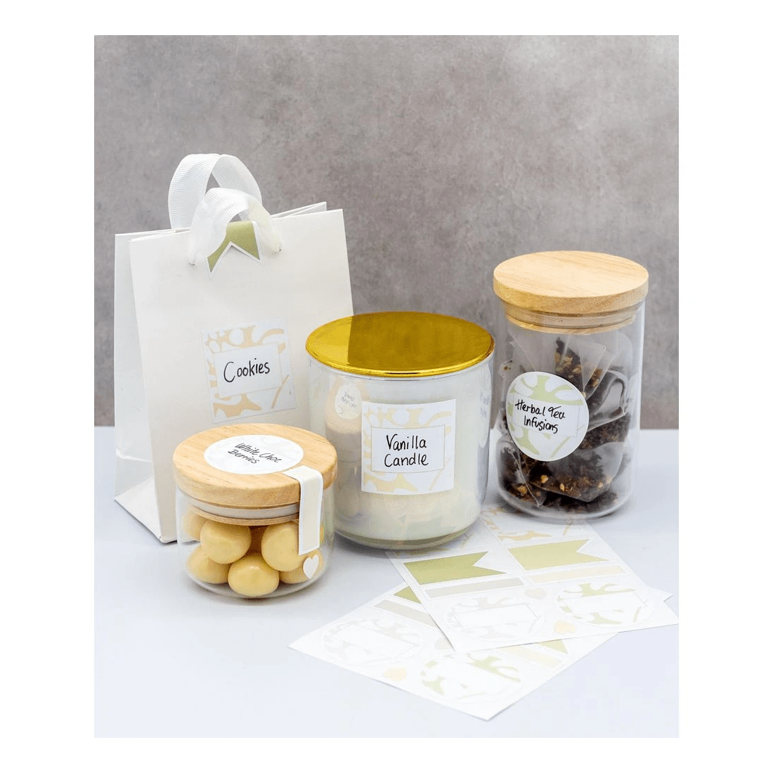 5 Avery 10UP Multi Use Kitchen Labels Neutrals 4 Sheets, 5 of 5