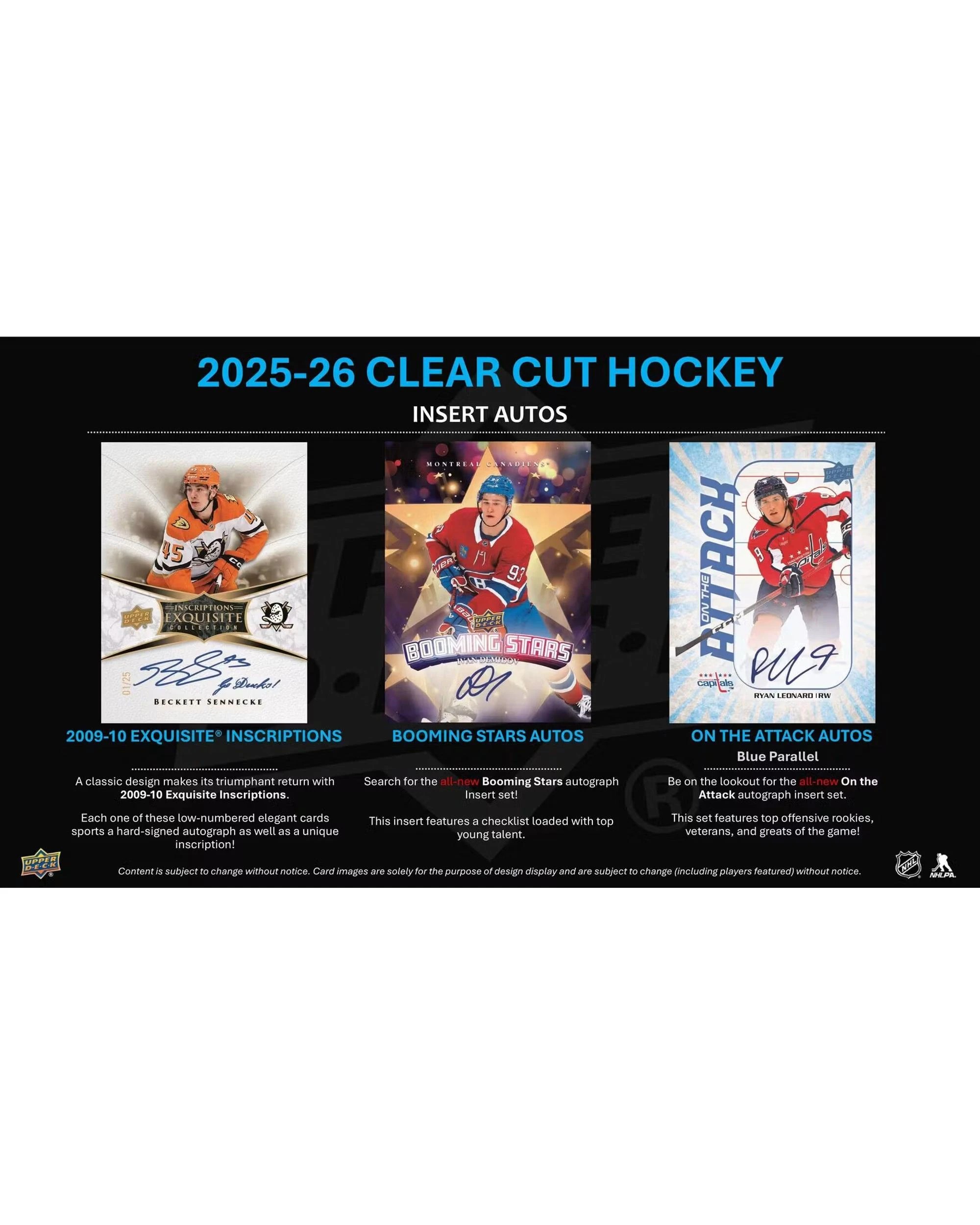 5 Upper Deck 2025/2026 NHL Clear Cut Hockey Hobby Box, 5 of 6