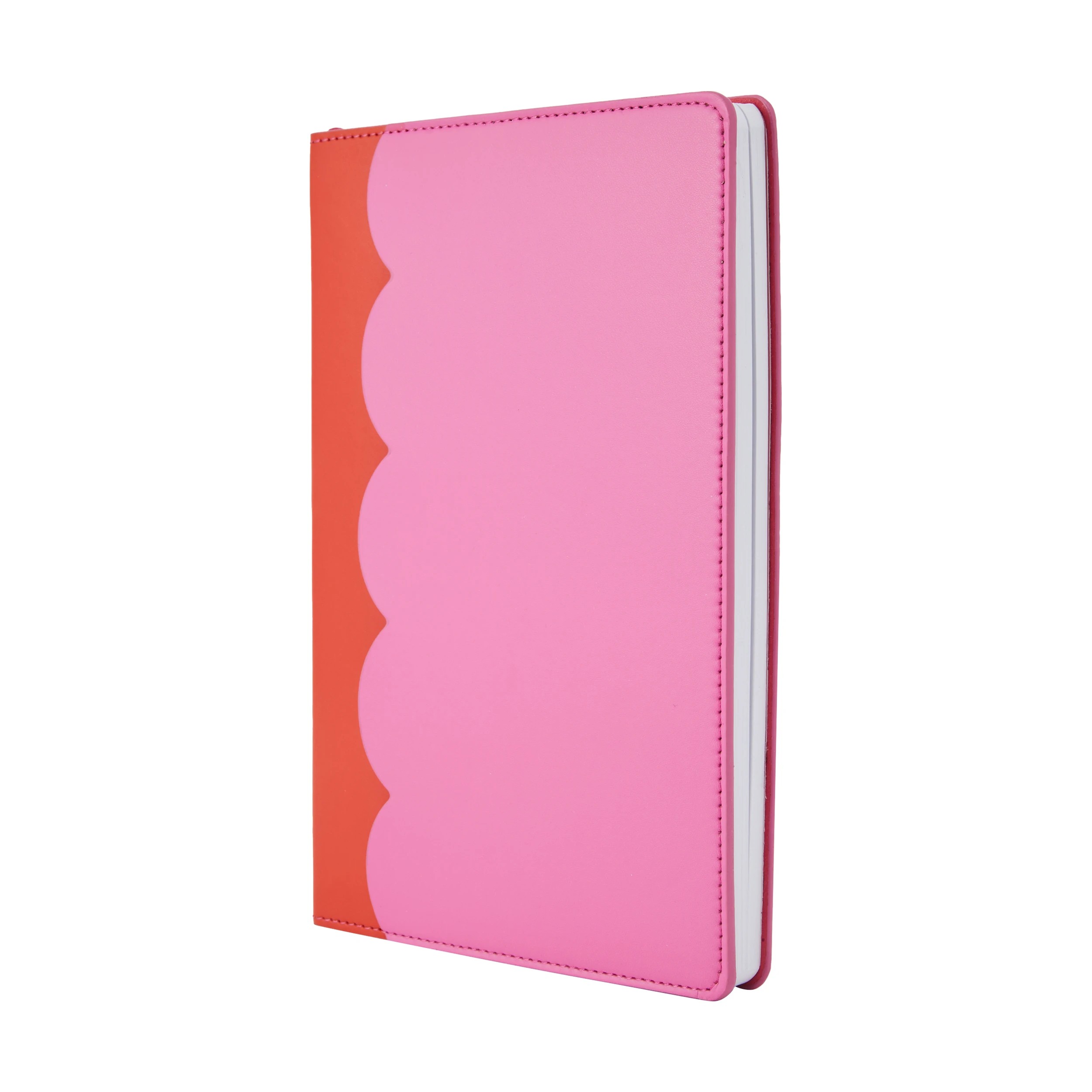 3 A5 Scallop Journal - Red and Pink, 3 of 4