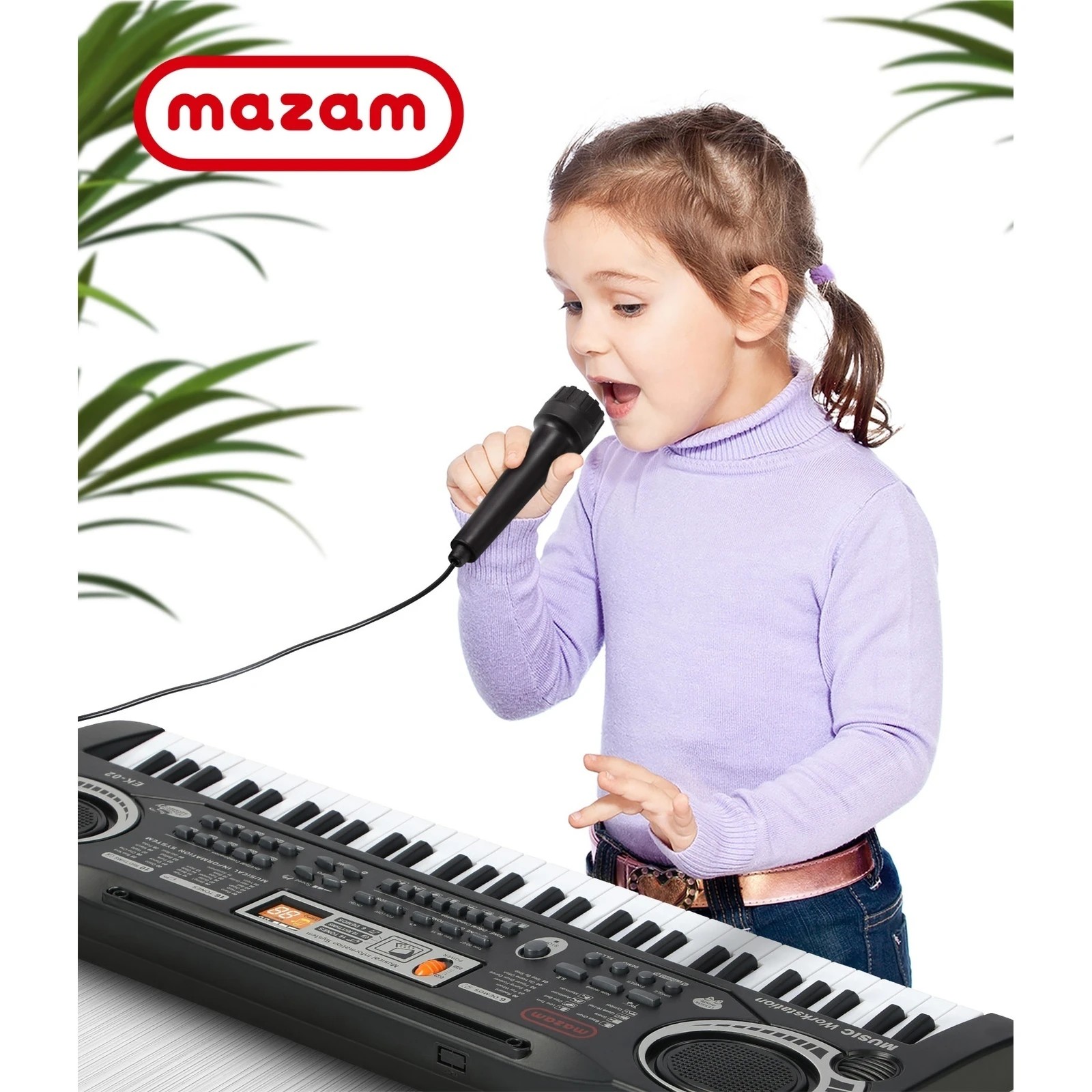 7 Mazam 61 Keys Piano Keyboard Electronic Musical Kids Toy Gift - Black, 7 of 10