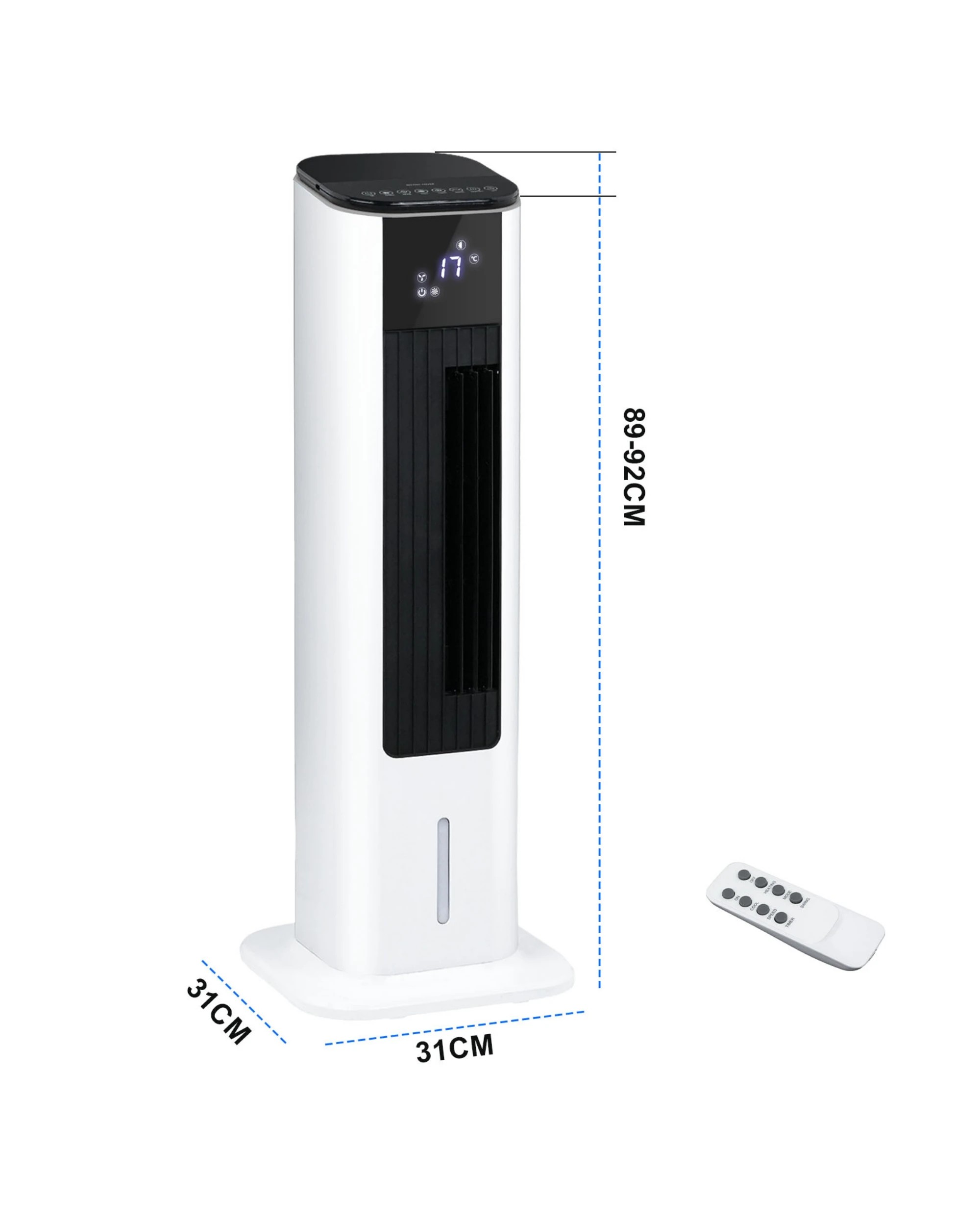 7 Advwin Air Cooler & Heater Fan, 4-in-1 Portable Oscillating Fan, With 3.5l Tank, Humidifier, 12h Timer For Home, Office, 7 of 7