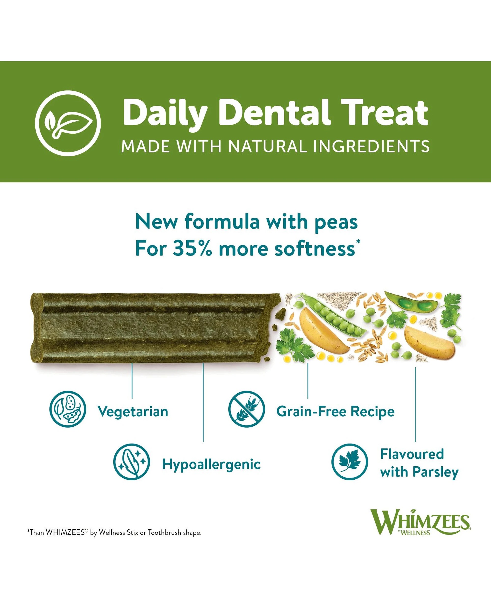 5 Whimzees Daily Dental Treats Soft for Small Dogs 7-12kg 28 Pack, 5 of 7