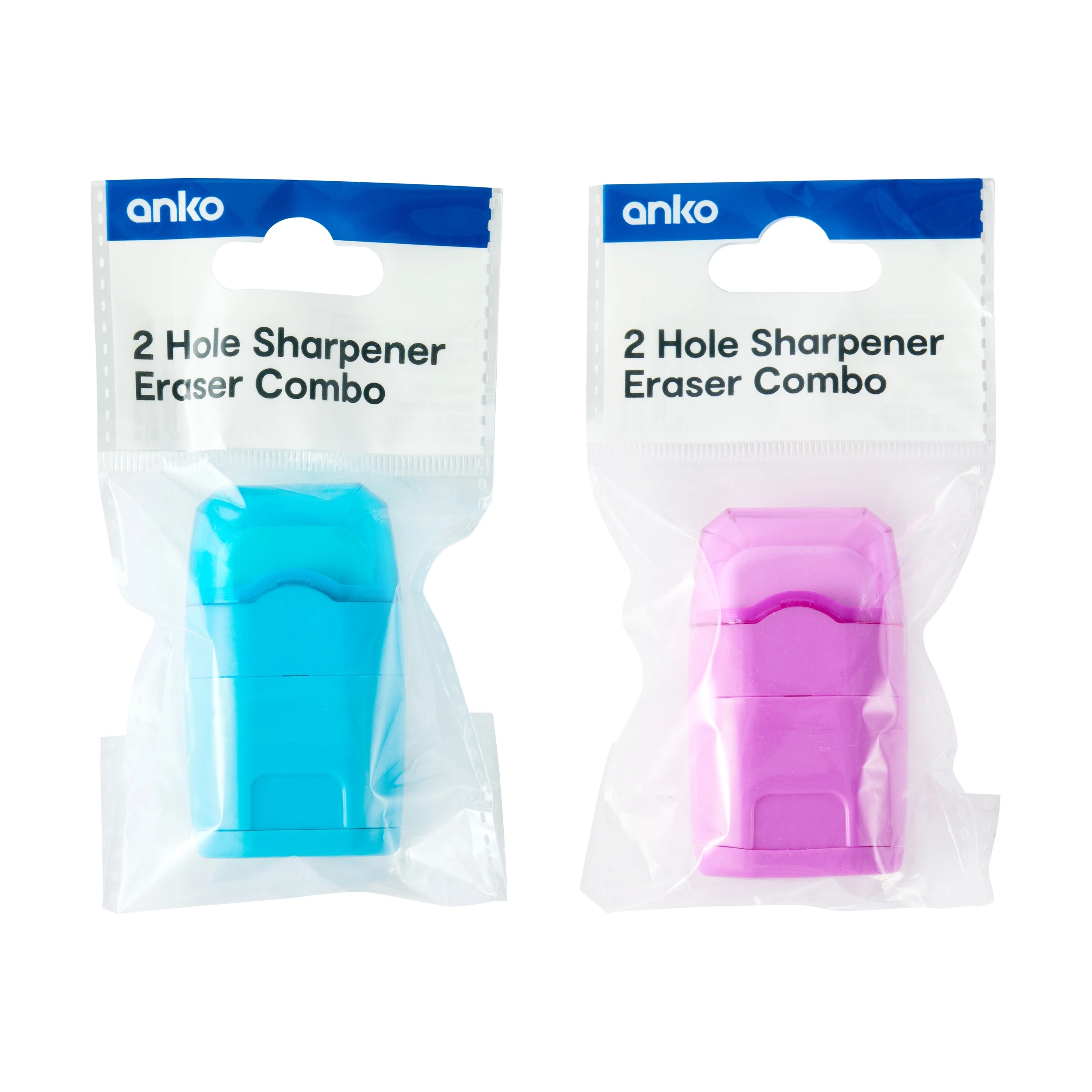 1 2 Hole Sharpener Eraser Combo - Assorted, 1 of 5