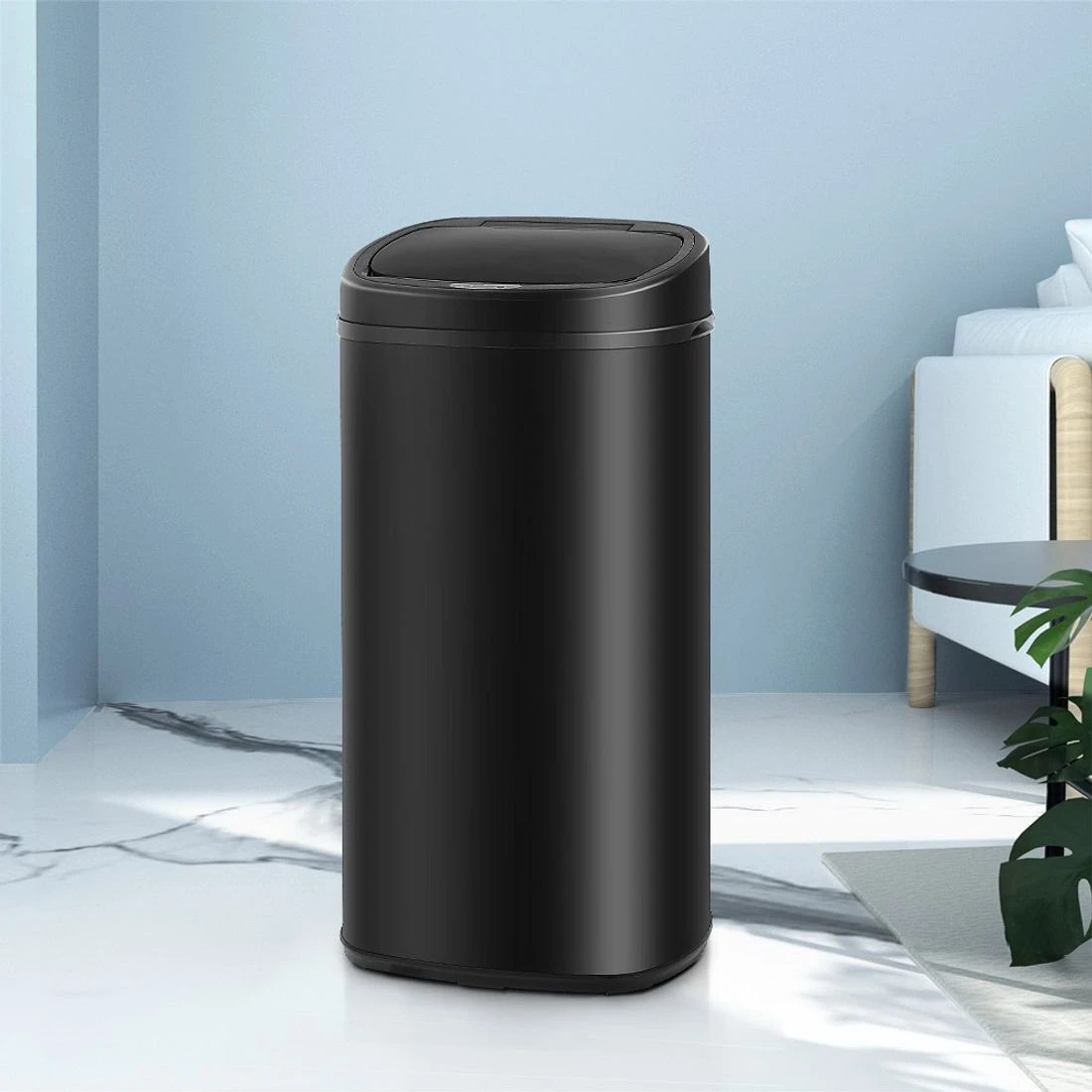 3 Devanti 68L Motion Sensor Bin Rubbish Automatic - Black, 3 of 10
