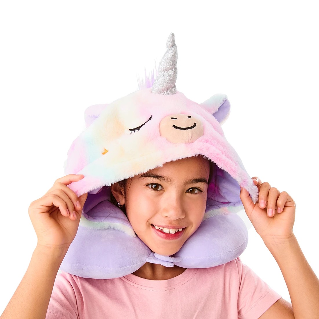 1 Plush Hood Pillow - Unicorn, 1 of 10