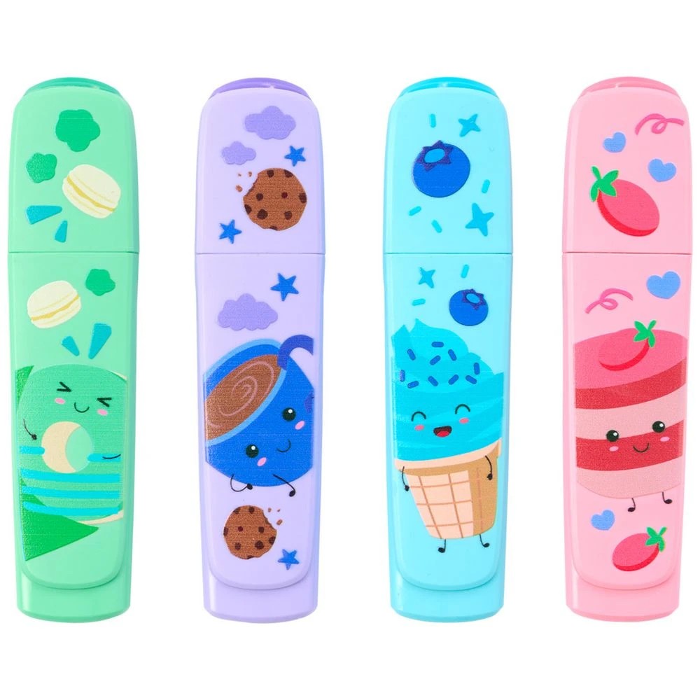 4 Studymate Novelty Highlighter Pastel 4 Pack, 4 of 9