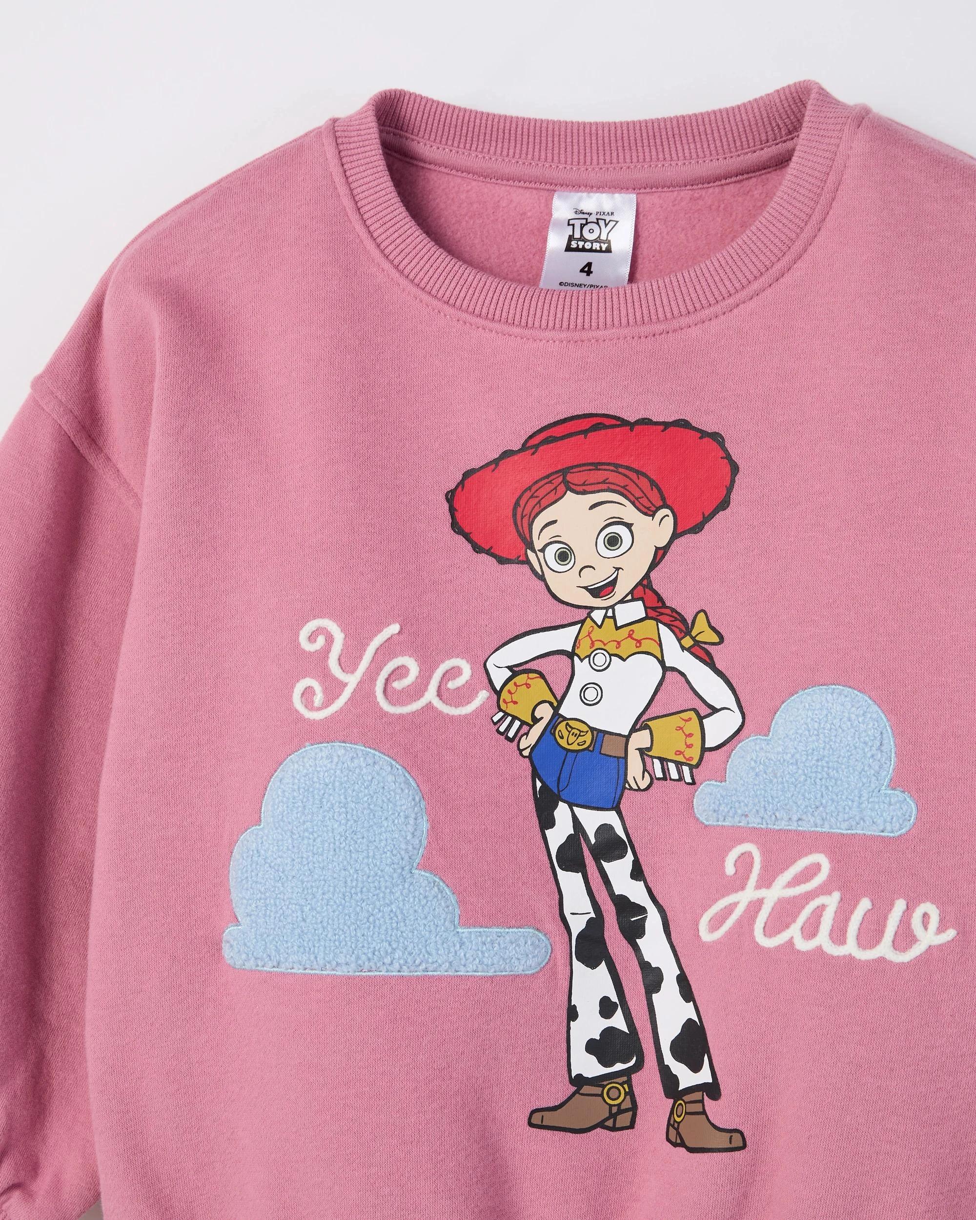 7 Disney Toy Story Australian Cotton Blend Fleece Top and Leggings Set PINK, 7 of 8