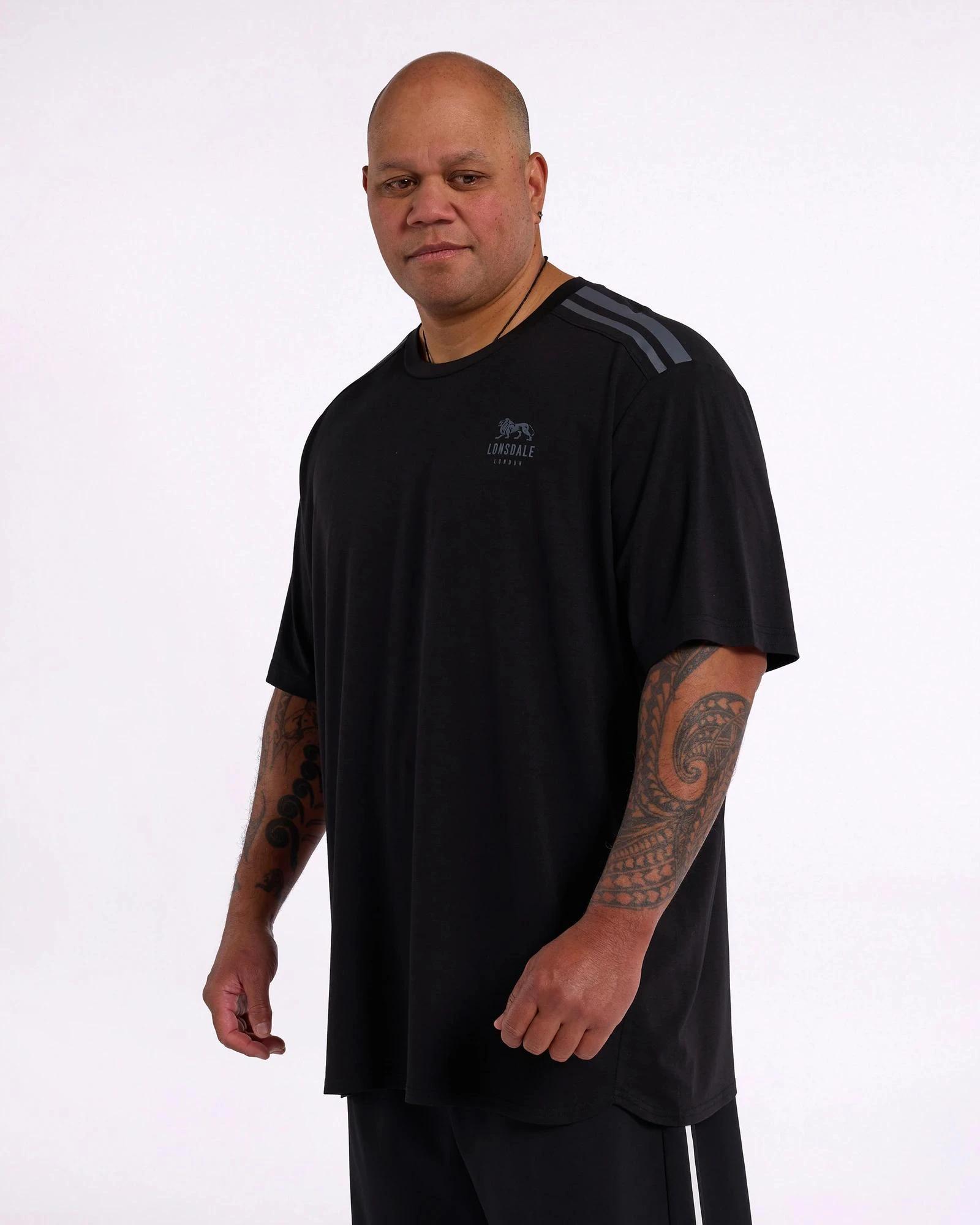2 Plus Size Active T-Shirt - Lonsdale London BLACK, 2 of 5