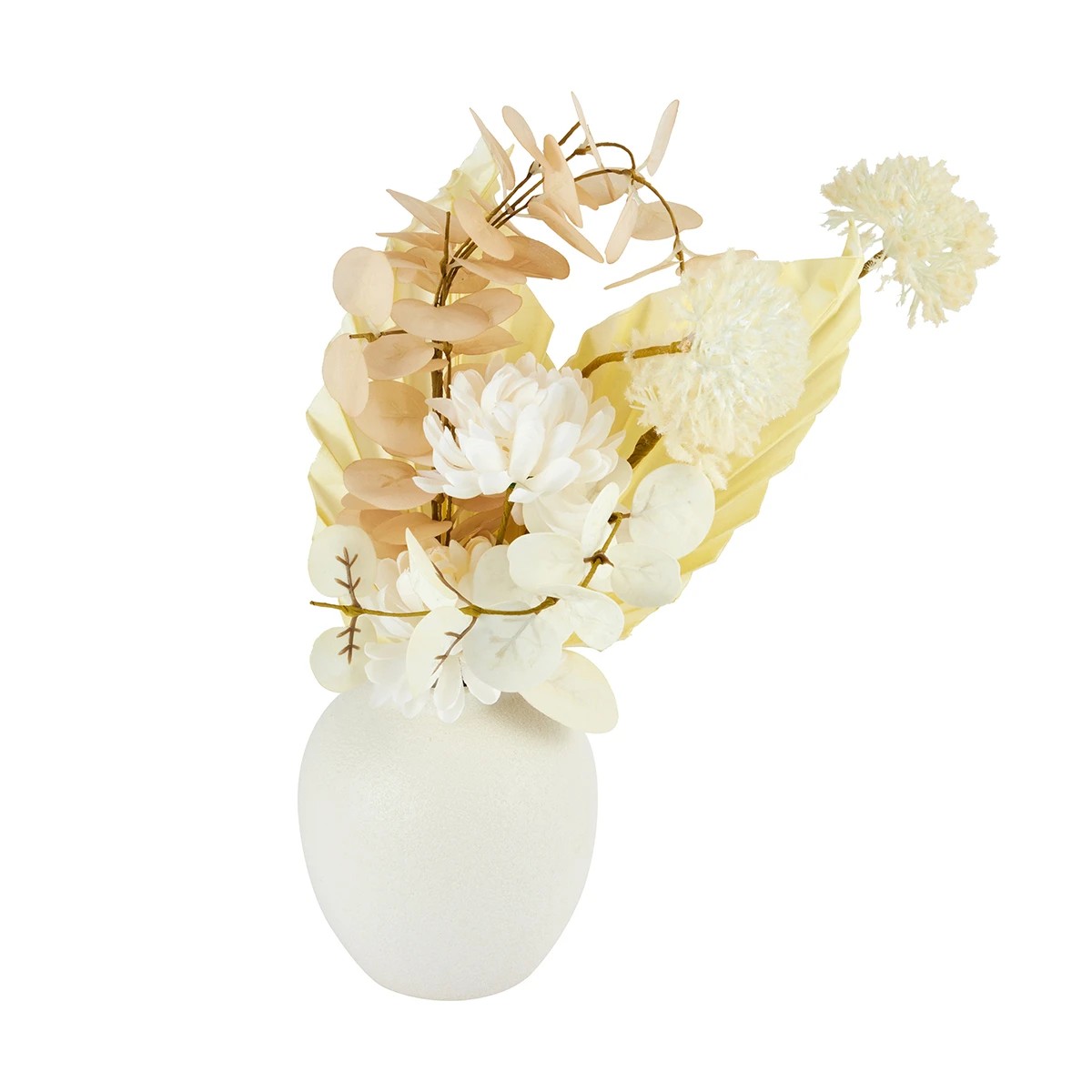 2 Artificial Neutral Florals in Vase, 2 of 7
