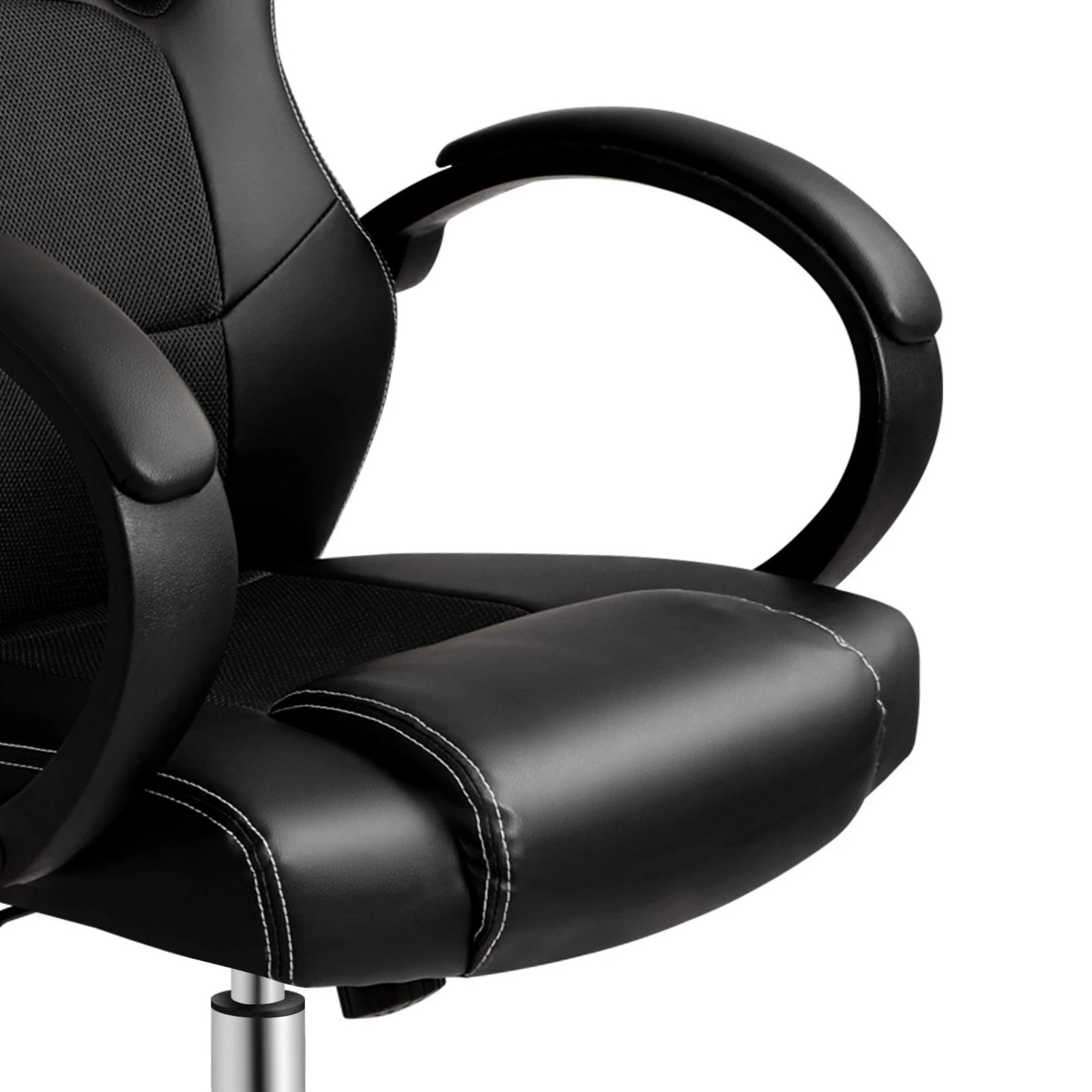 7 Alfordson Gaming Office Chair Racing Executive Computer PU Leather Mesh Seat - Black, 7 of 10