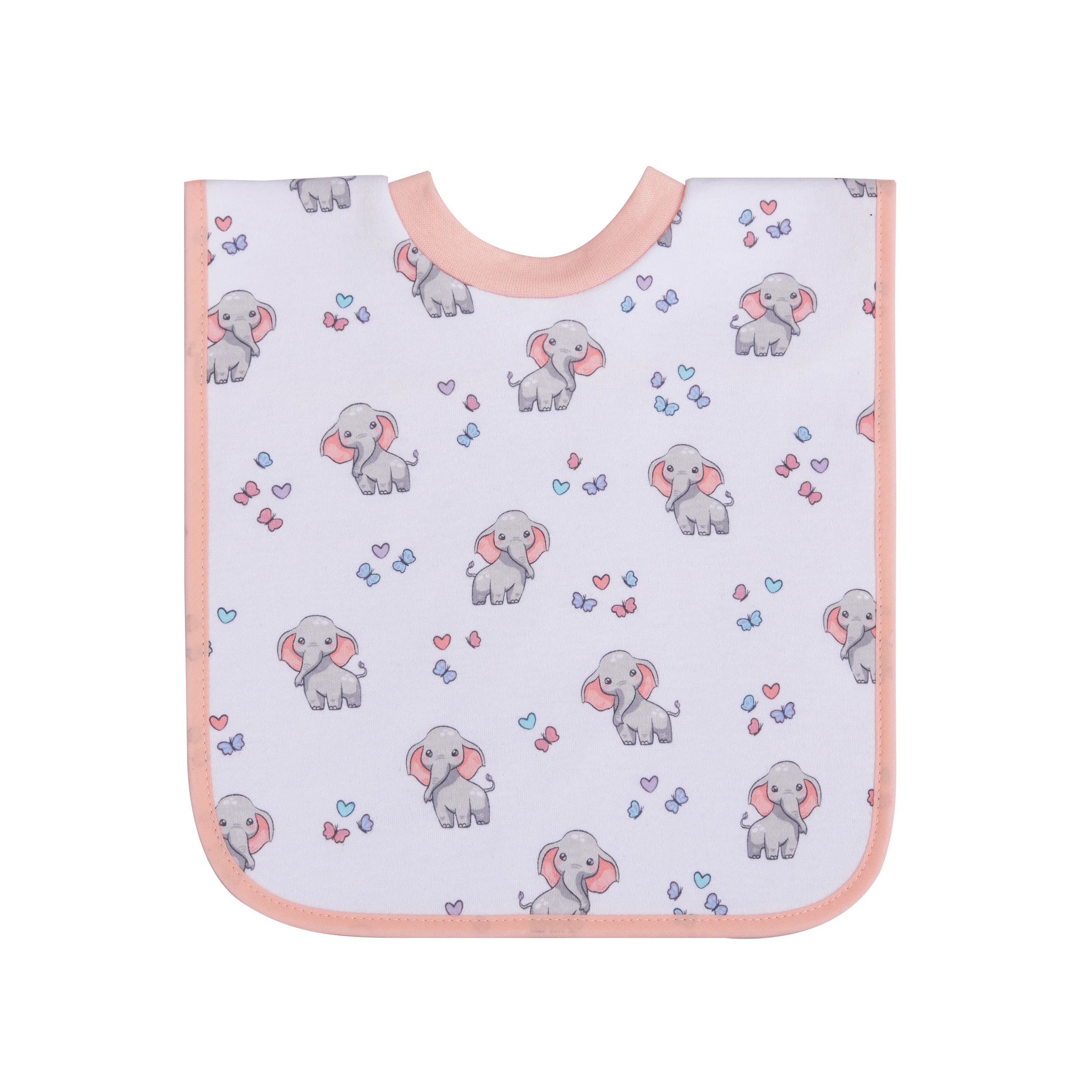 4 Big Softies 3 Pack Popover Bibs, Elephant, 4 of 5