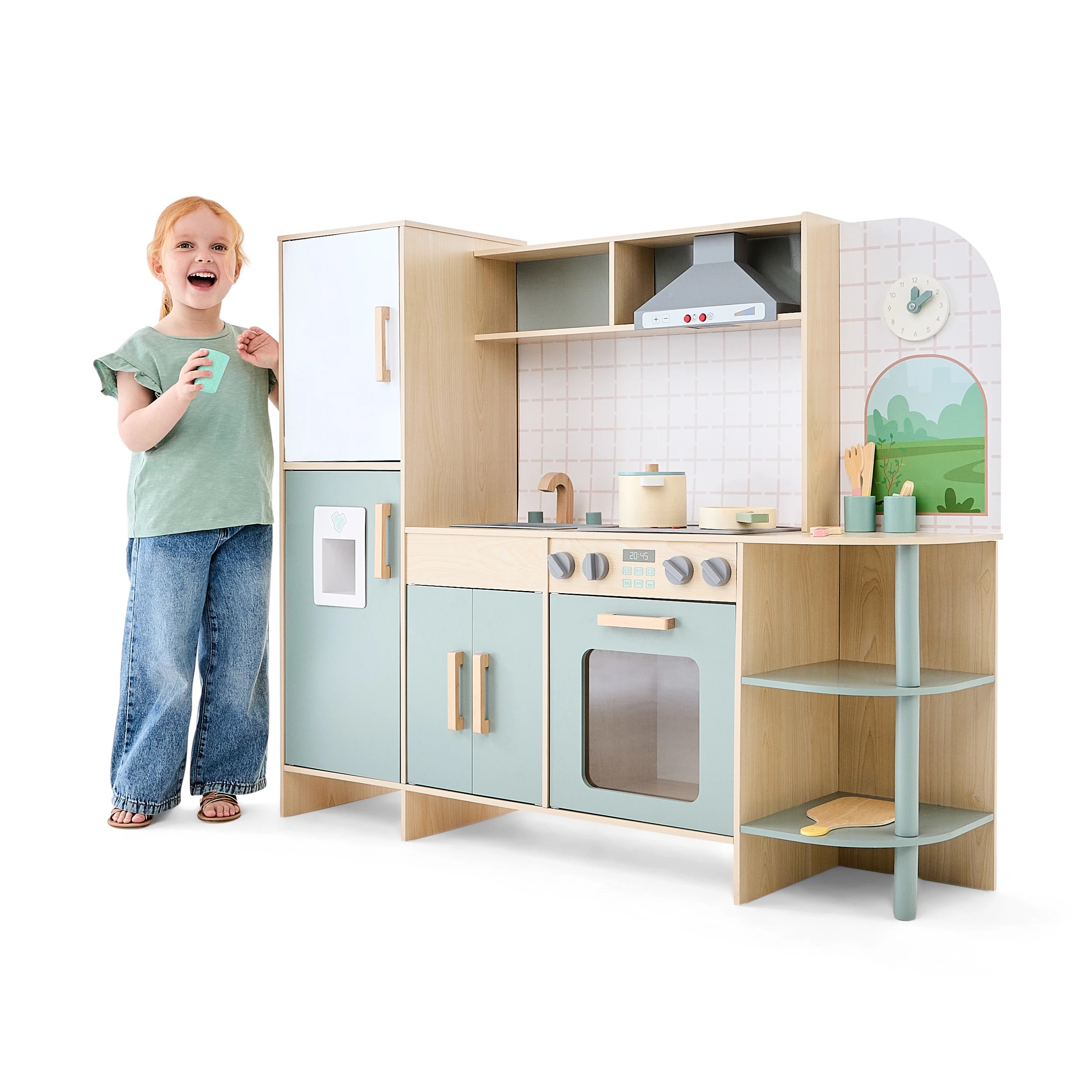 1 Wooden Interactive Kitchen, 1 of 10