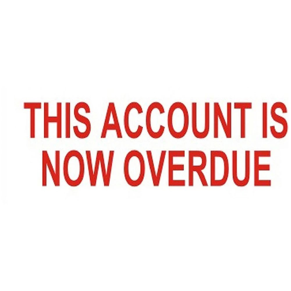 1 Deskmate Pre-Inked Office Stamps This Account is Now Overdue, 1 of 1