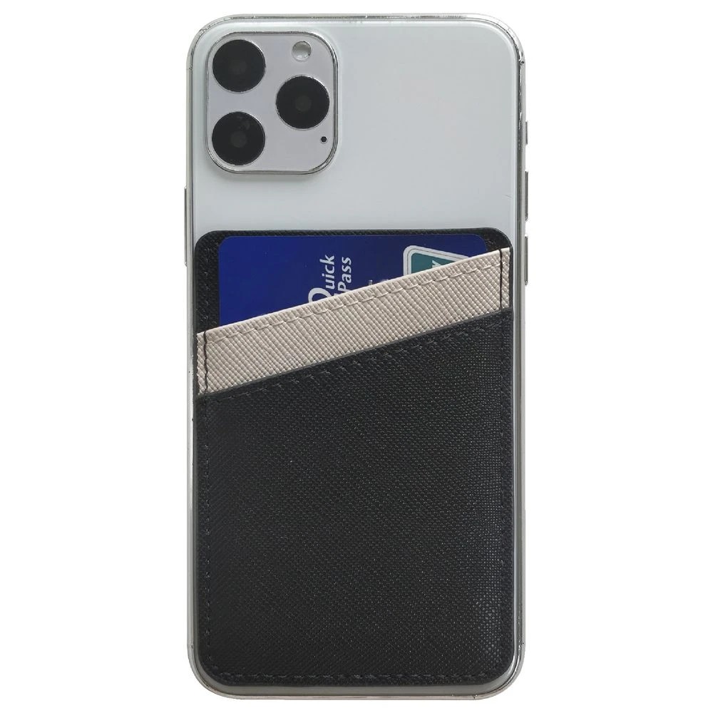 2 Otto Phone Card Holder Black and Beige, 2 of 2