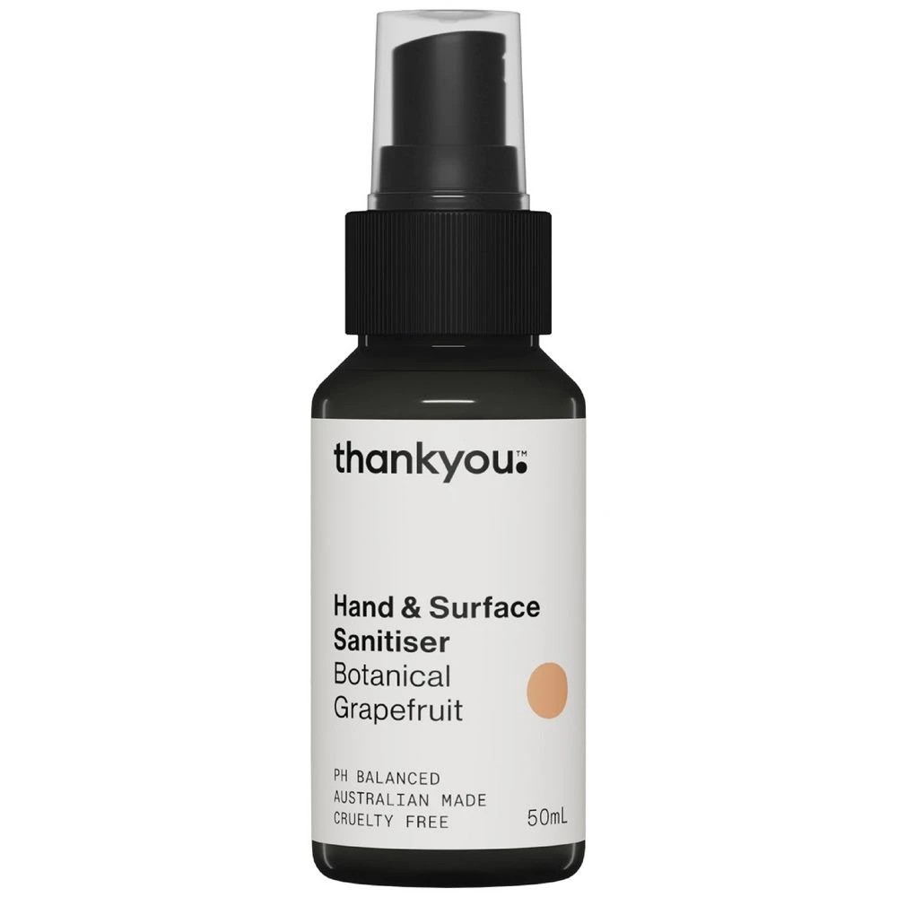 1 Thankyou Hand & Surface Sanitiser Grapefruit 50mL, 1 of 3