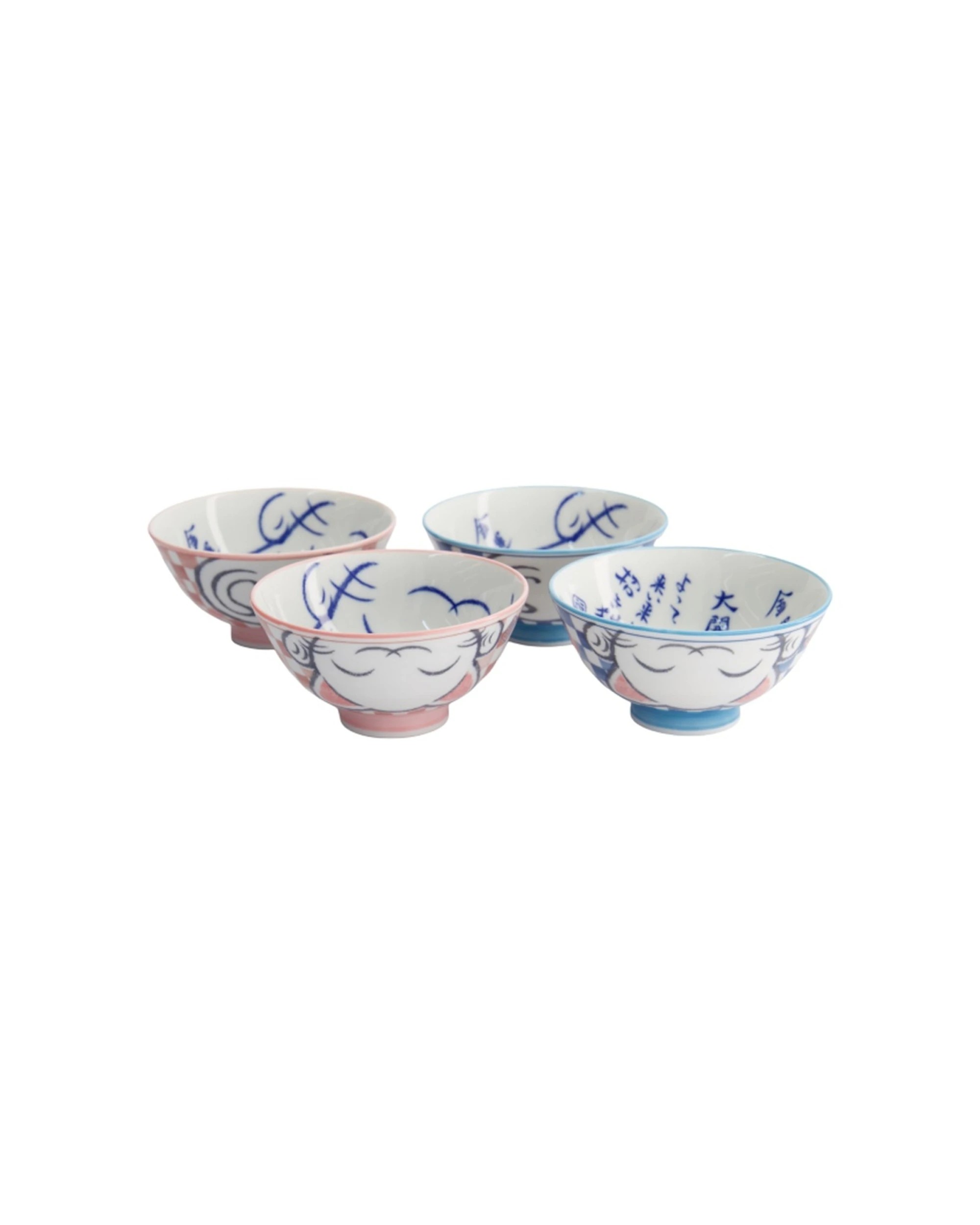 2 Tokyo Design 4pc Kawaii Neko Cat Bowls 11x6cm Tableware - White, 2 of 6
