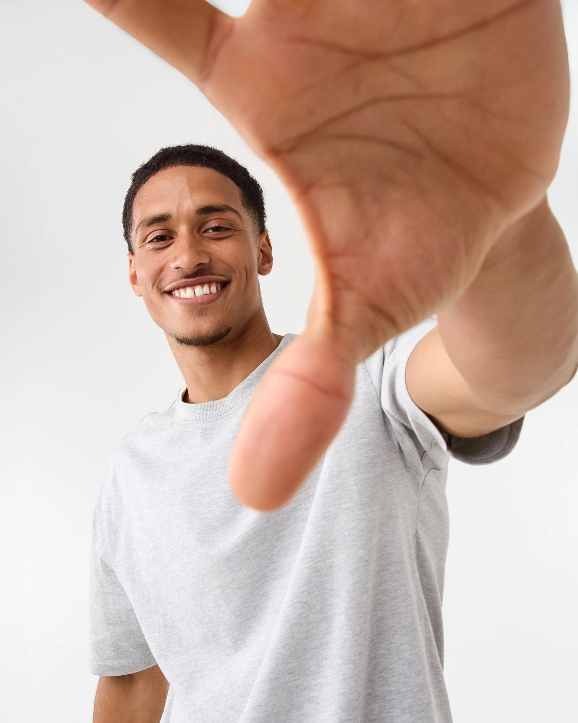 5 Boxy Core T-Shirt Grey Marle, 5 of 6