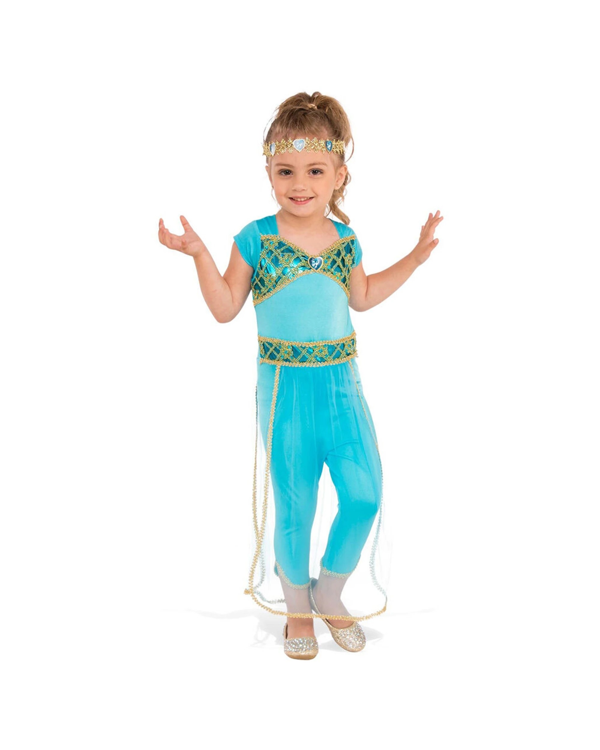 1 Rubies Arabian Princess Girls Dress Up Costume Size L - Multi, 1 of 2