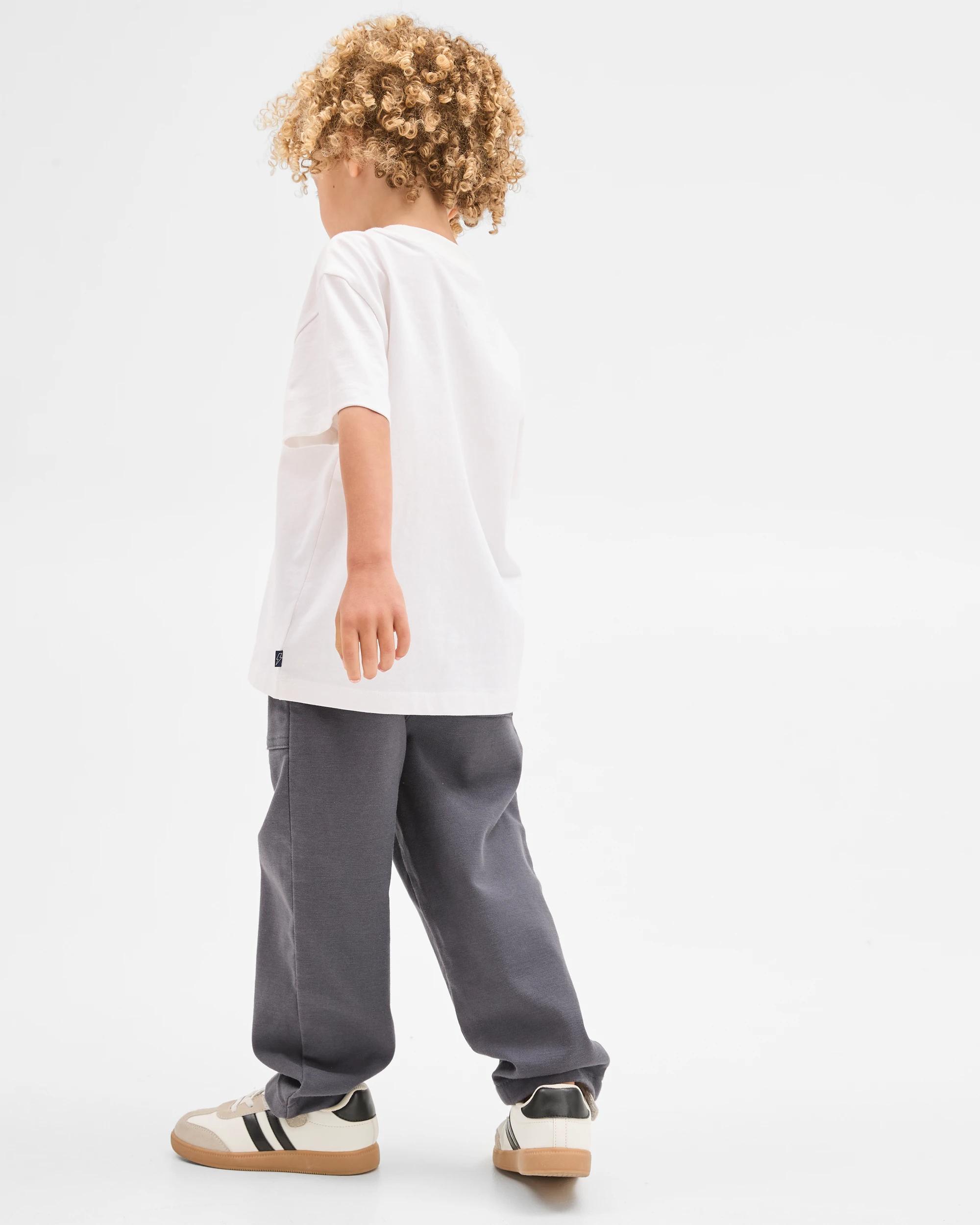 3 Target Kids Australian Cotton Blend Everyday Pants CHARCOAL, 3 of 5