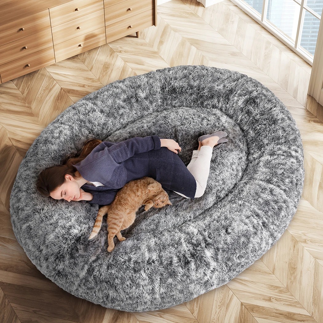 7 The Nap Bed Upgraded 1.8M Pet Bed in Charcoal Colour, 7 of 8