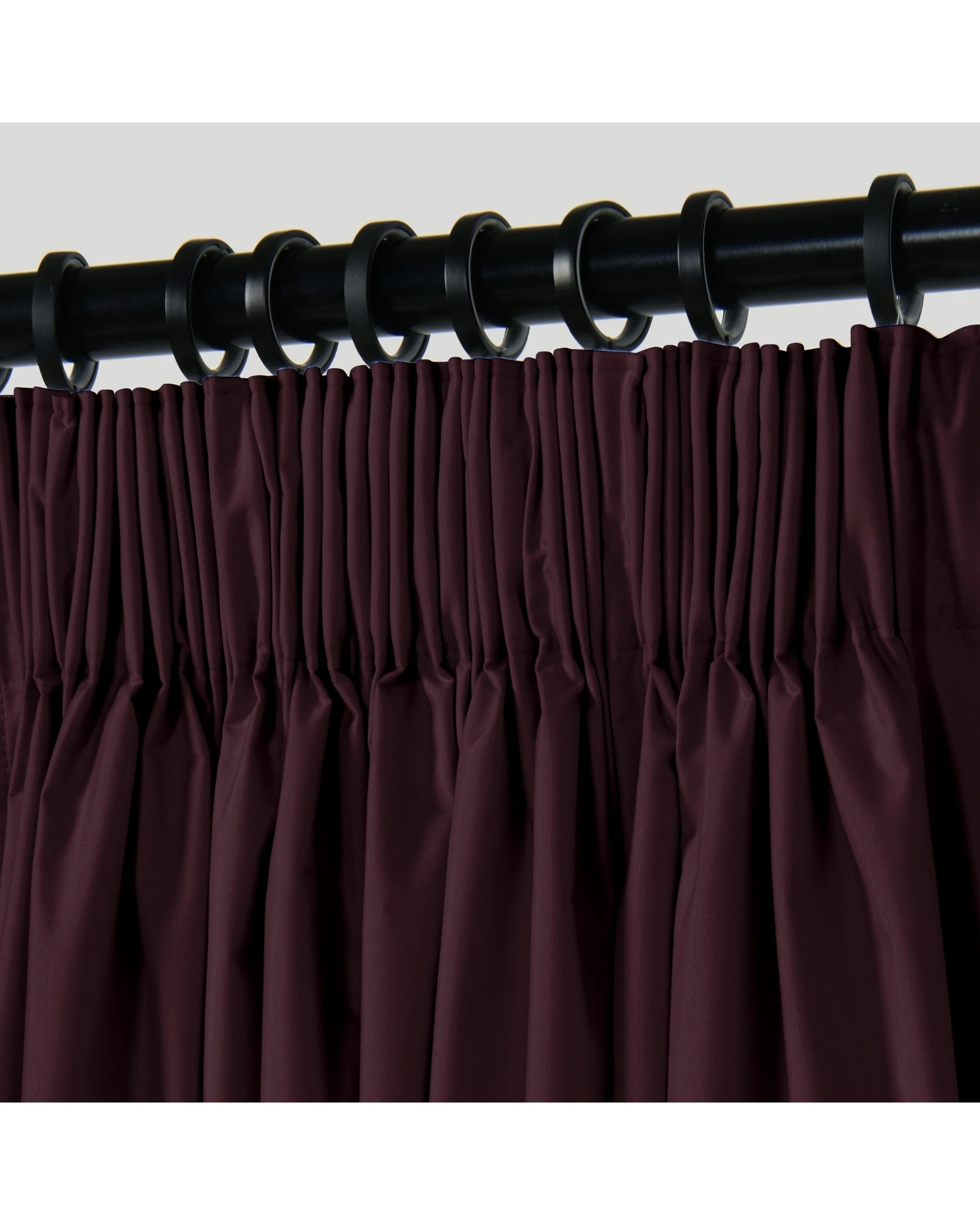 4 Sherwood Home Orlando Blockout Multi Header Curtain Pair 225x223cm - Plum, 4 of 8