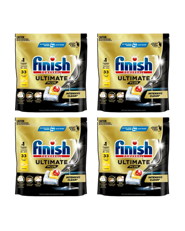 Finish Ultimate Plus Dishwasher Tablets Lemon 33'