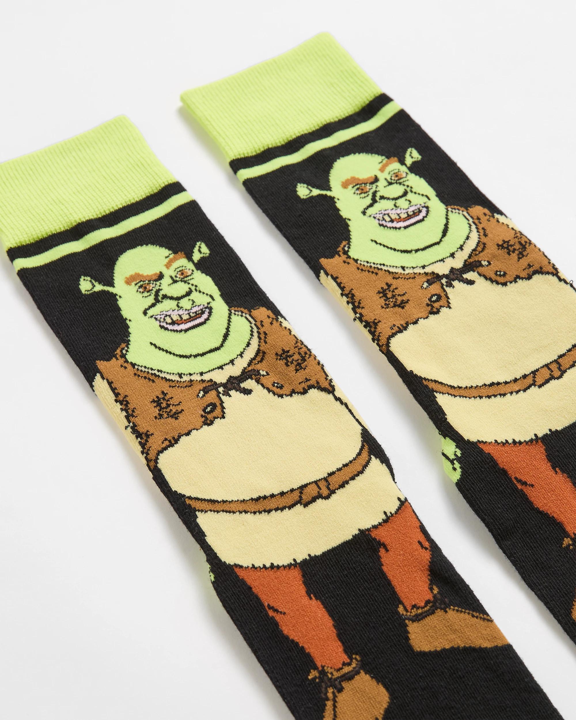 2 Shrek Licensed Crew Socks - Swag SHREK, 2 of 3