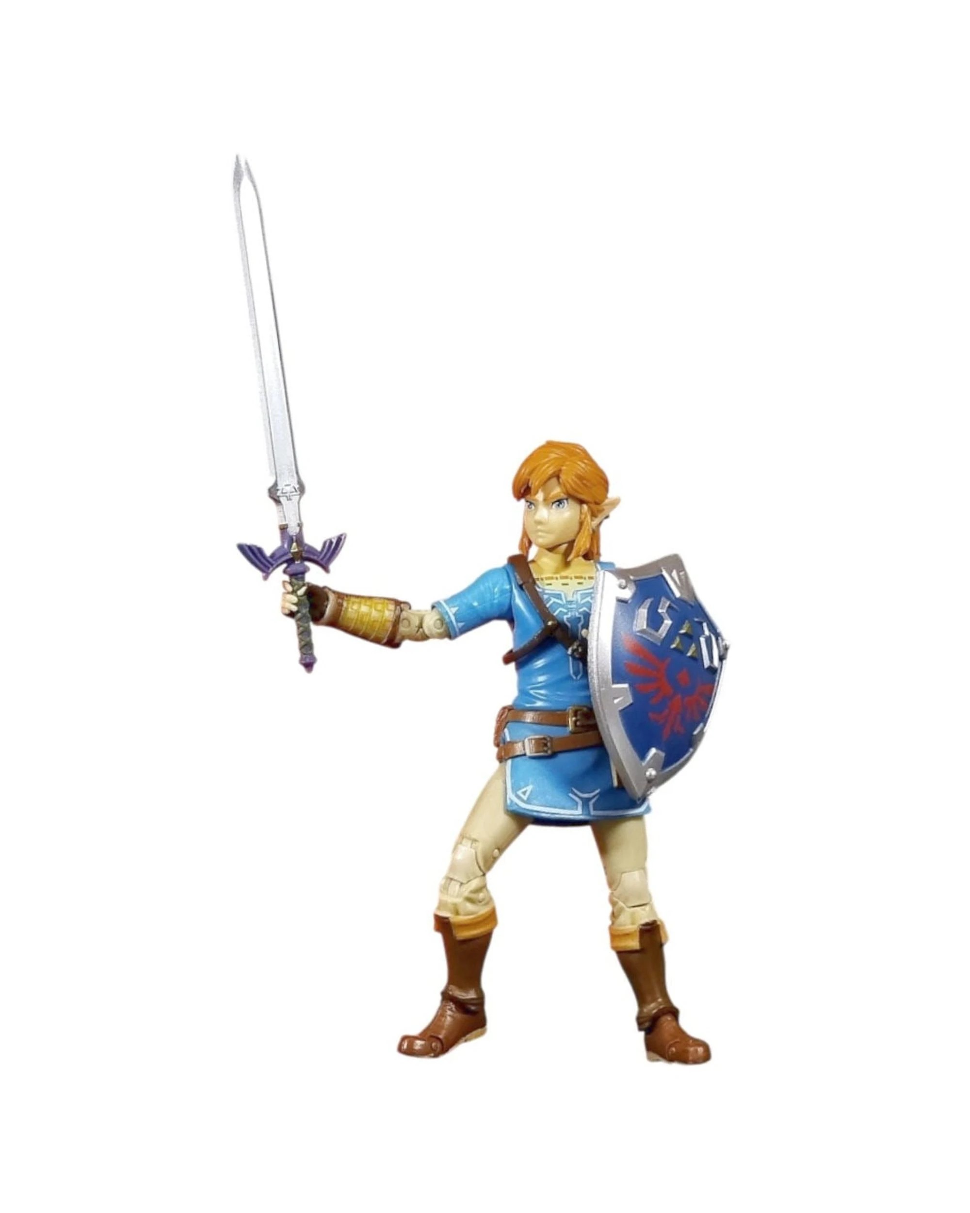 4 Nintendo The Legend of Zelda Link with Master Sword and Shield Figure, 4 of 5