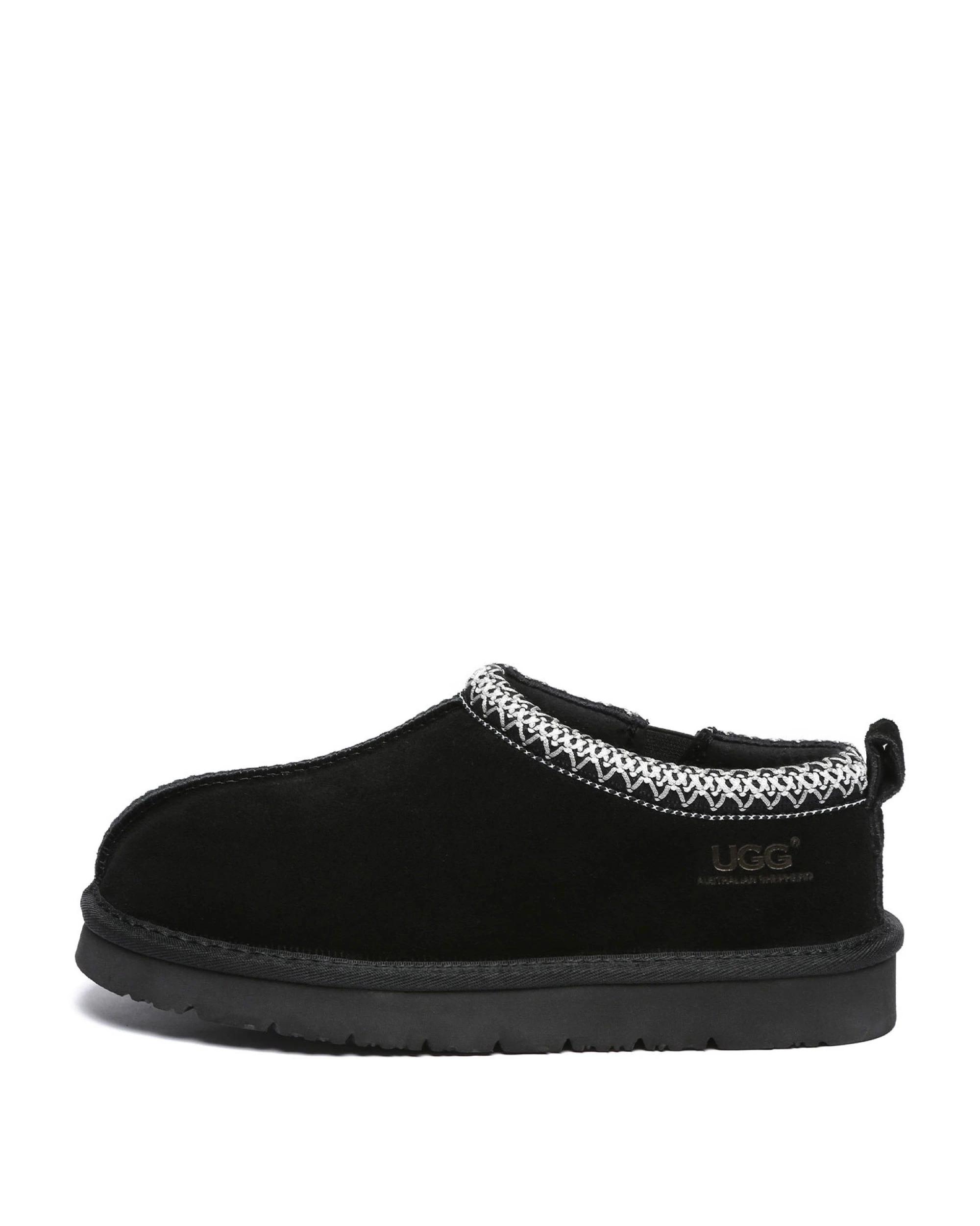 4 Australian Shepherd UGG Unisex Valen Cow Suede Boots BLACK, 4 of 5