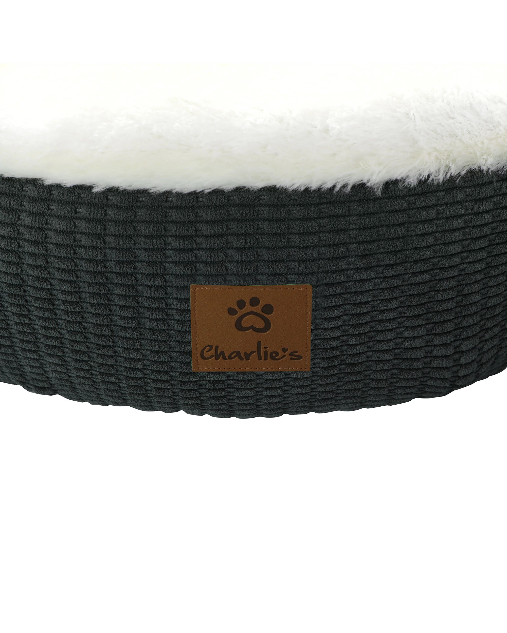 8 Charlie's Snookie Hooded Calming Dog Bed Medium - Charcoal, 8 of 8