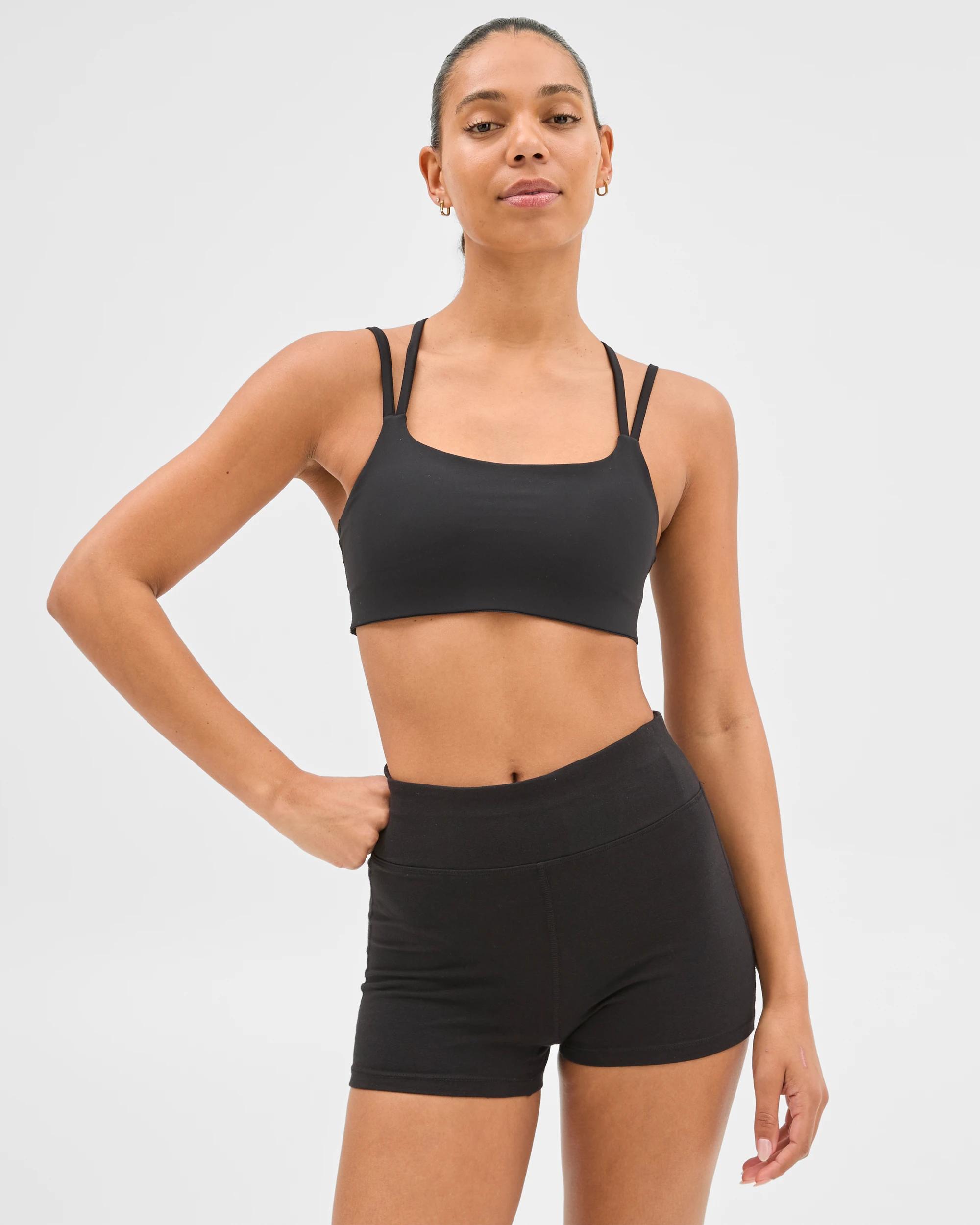 3 Target Active Australian Cotton Blend Short Length Bike Shorts BLACK, 3 of 6