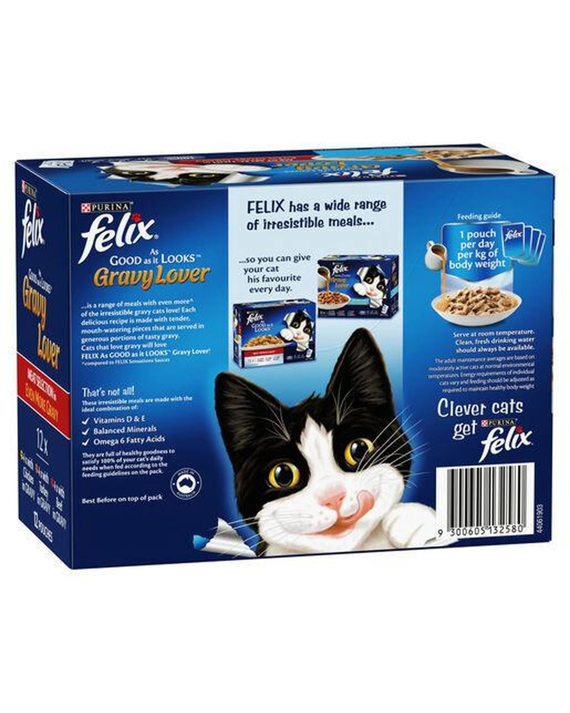 2 Felix As Good As It Looks Wet Cat Food Gravy Lover Meat Selection 12 x 85g, 2 of 2