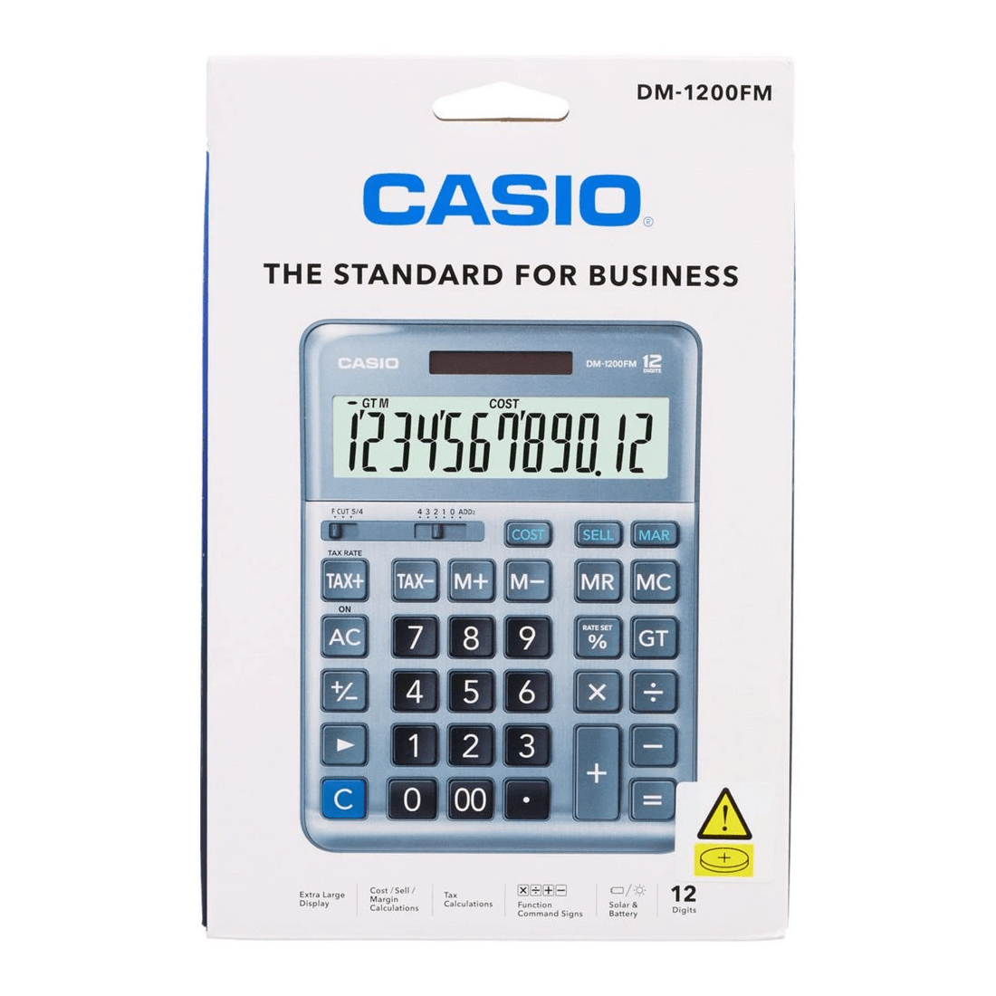 3 Casio DM-1200FM Desktop Calculator, 3 of 4