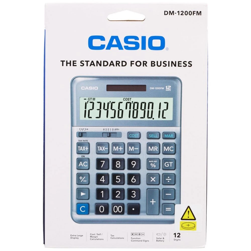 3 Casio DM-1200FM Desktop Calculator, 3 of 4