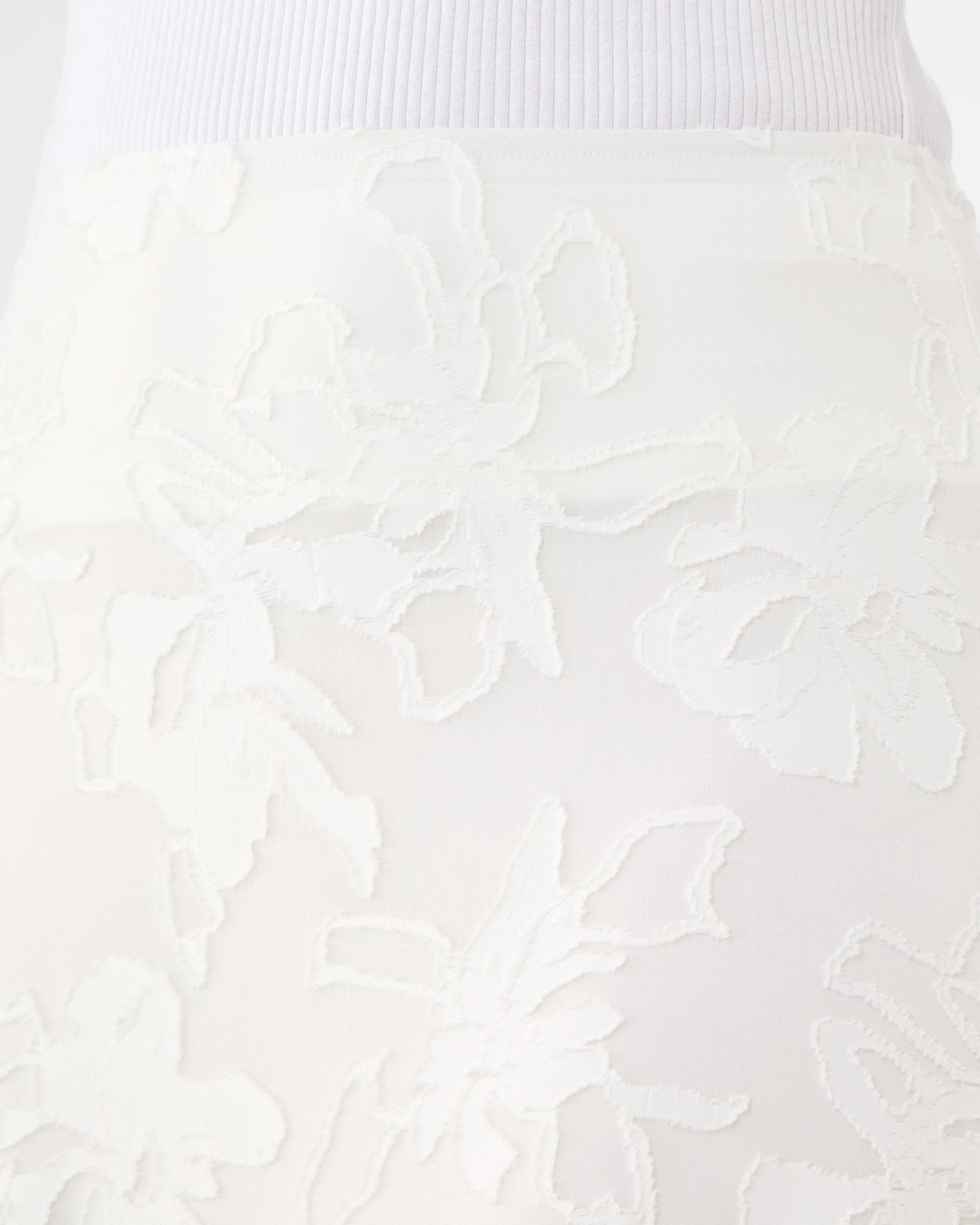 4 Jacquard Skirt Cld White, 4 of 5