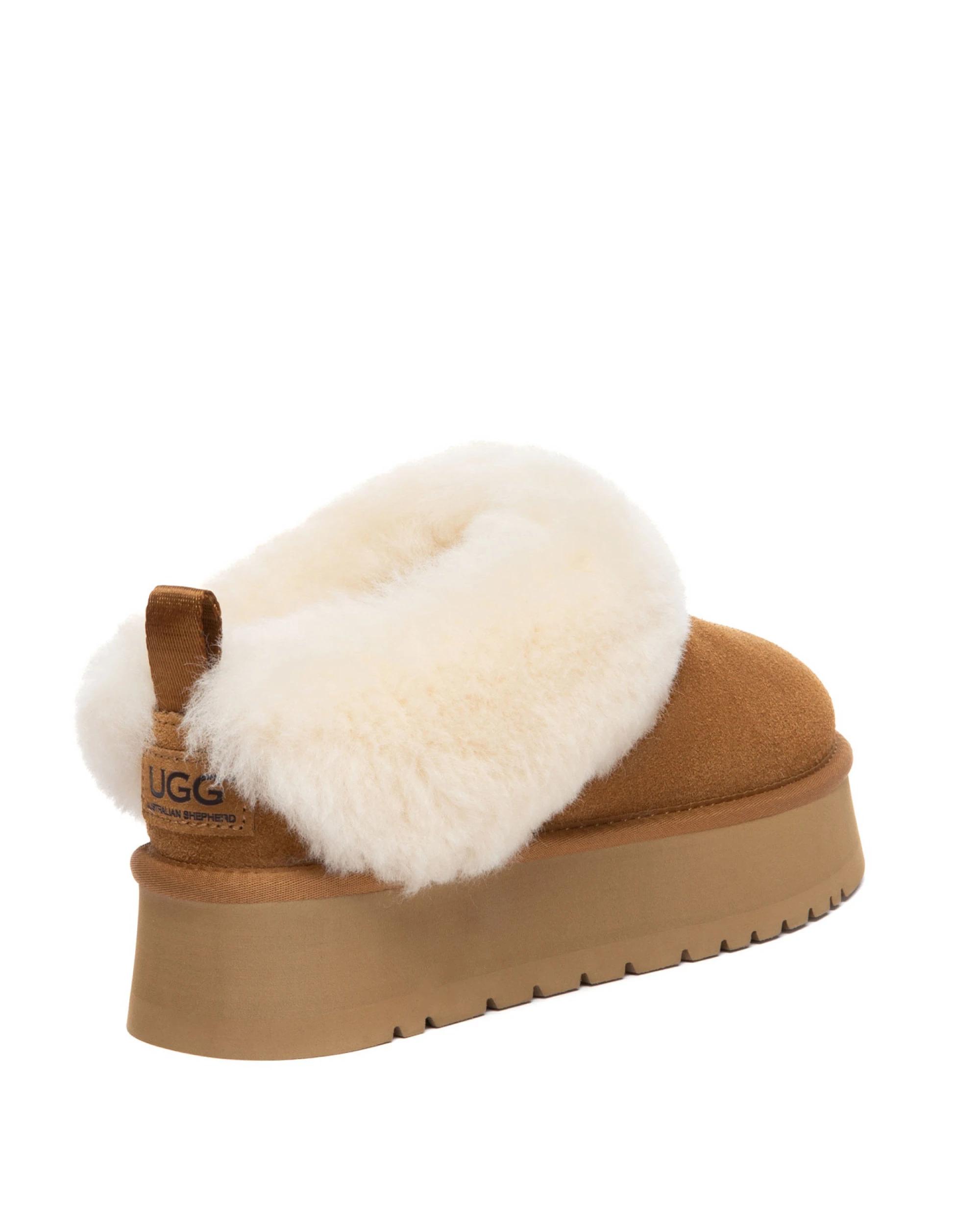 3 Australian Shepherd UGG Womens Glacial Slippers CHESTNUT, 3 of 5