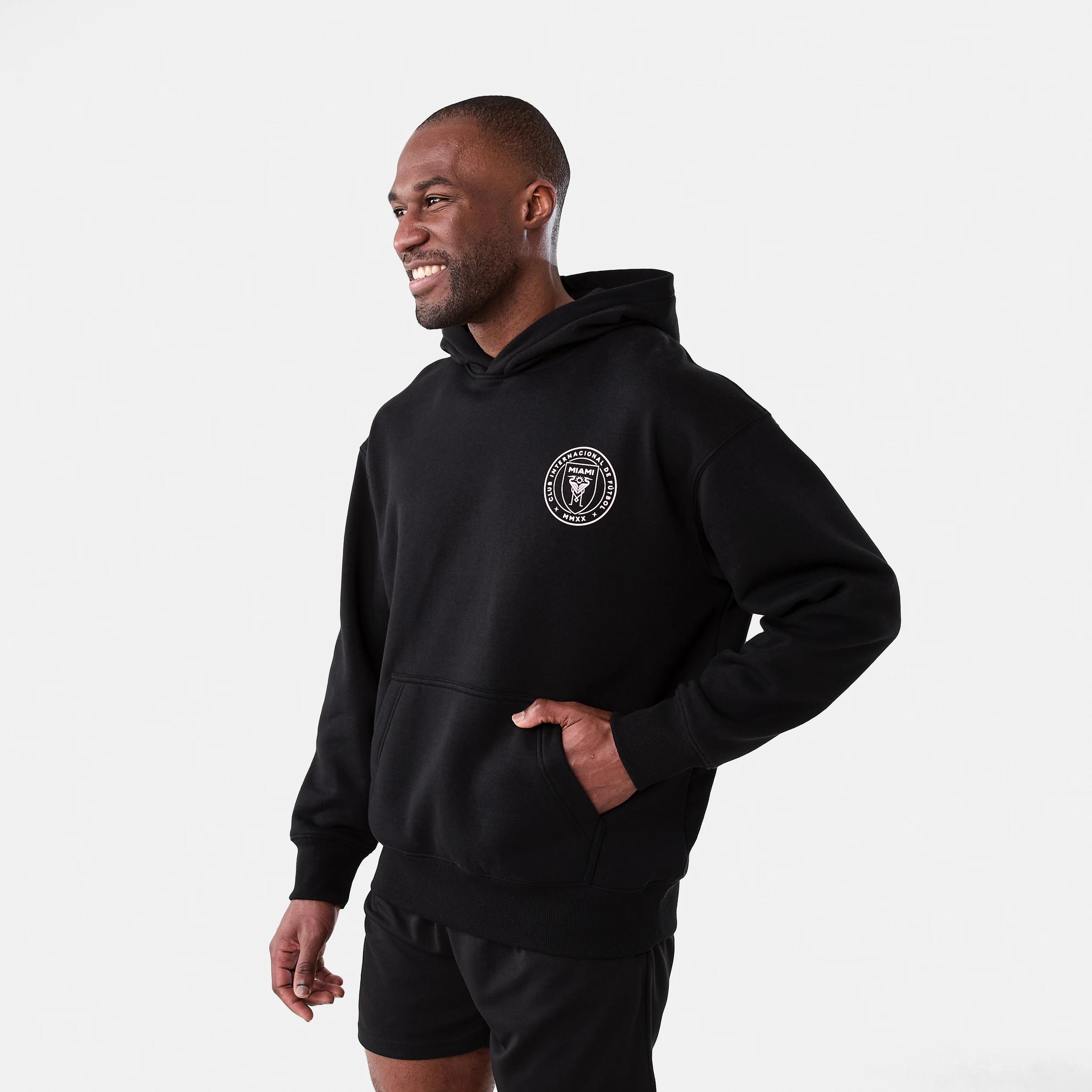 2 Official Inter Miami Adult Hoodie INTER MIAMI BLACK, 2 of 7