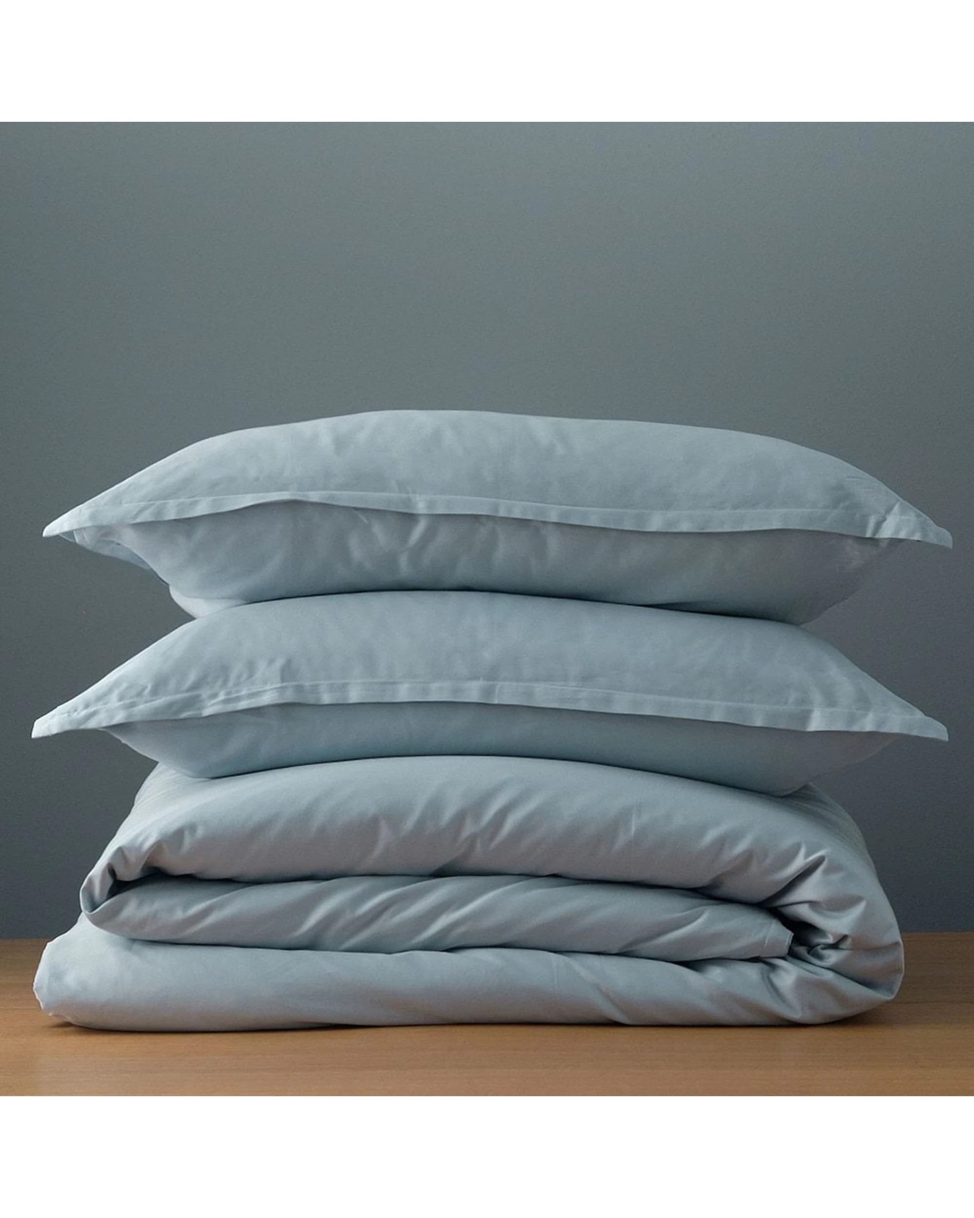 3 Canningvale Alessia Bamboo Cotton Quilt Bed Bedding Cover Set Queen - Blue, 3 of 4
