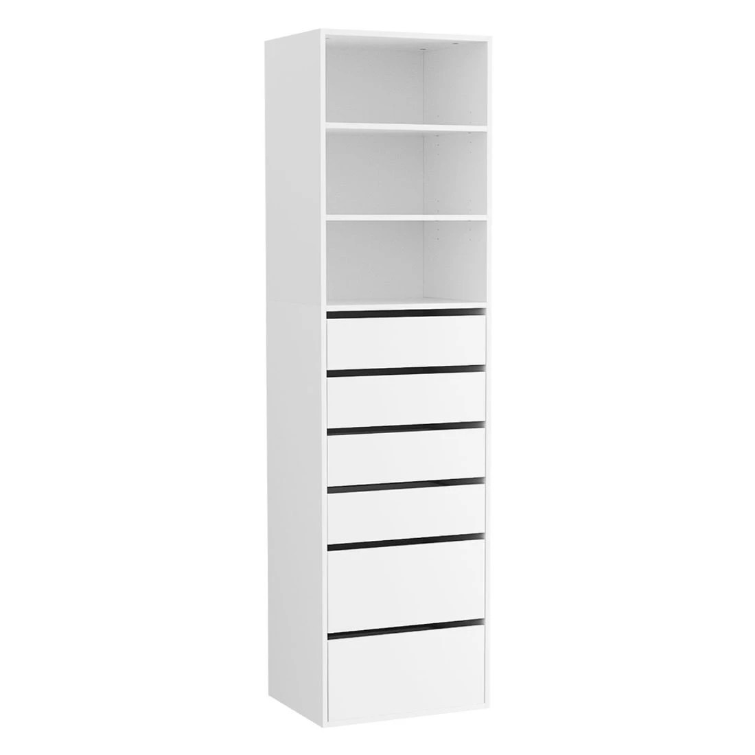 2 Artiss 6 Chest of Drawers Tallboy Cabinet - White, 2 of 8