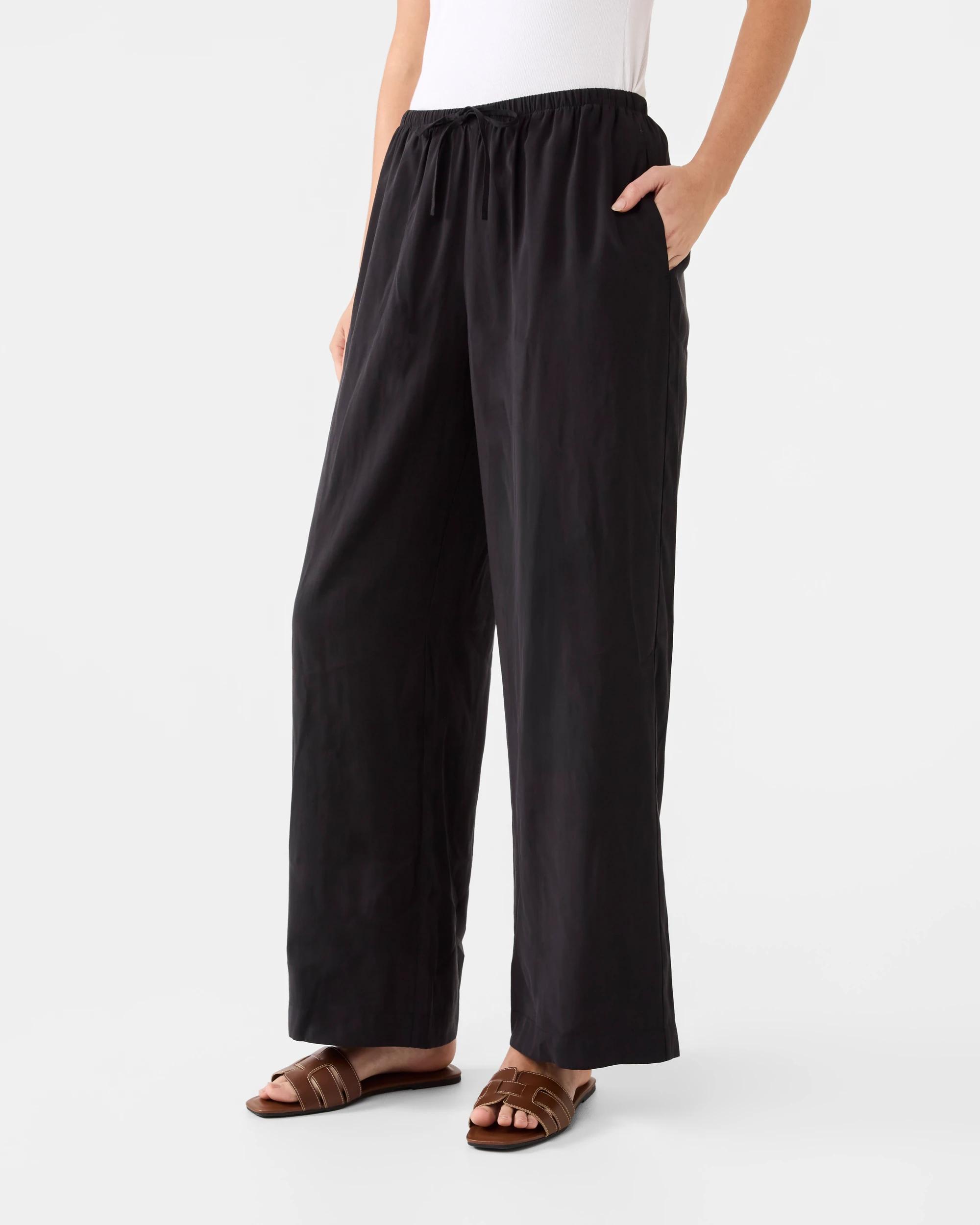 2 Soft Drape Pants Black, 2 of 5