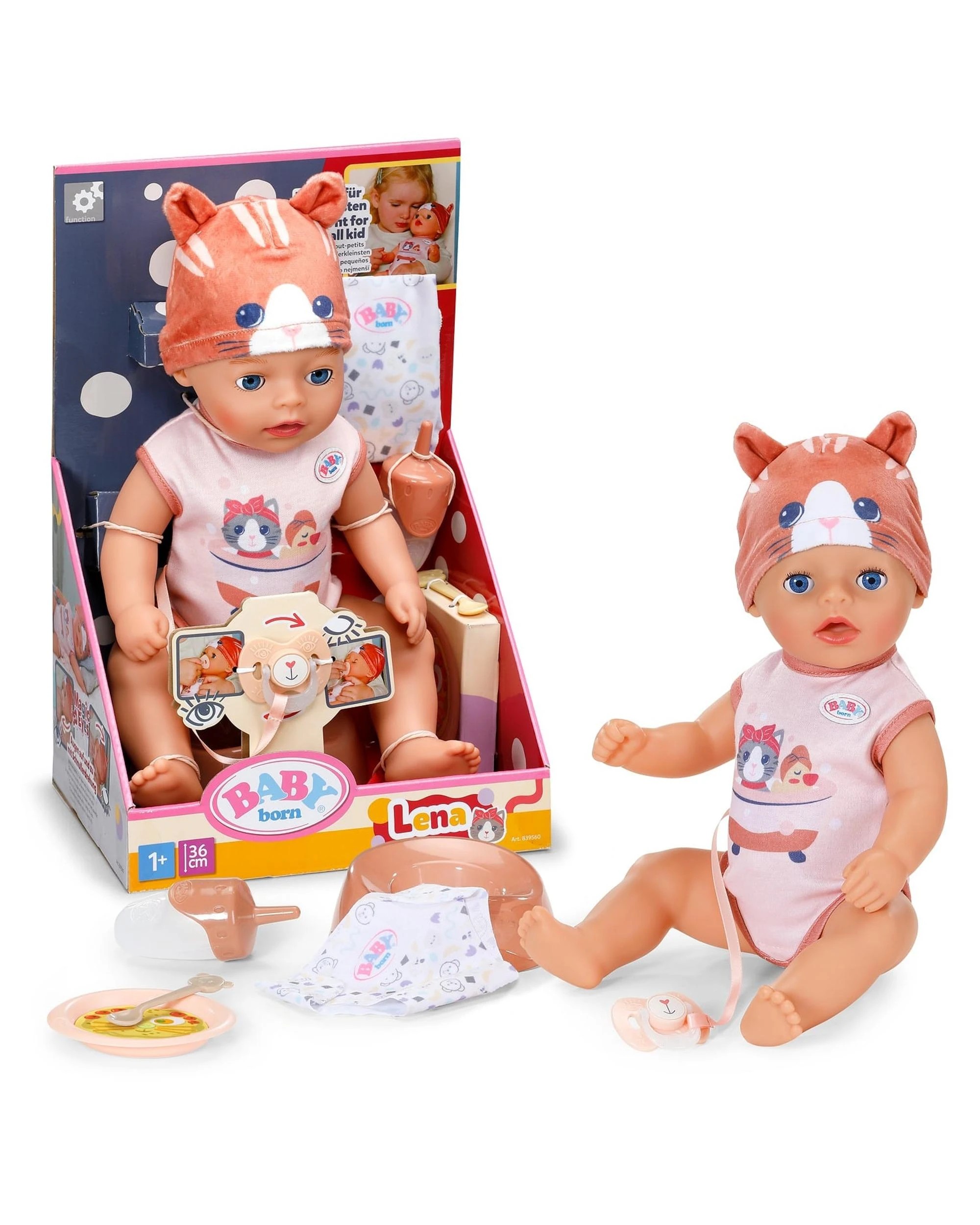 1 Baby Born Lena Cat 36cm Doll, 1 of 7