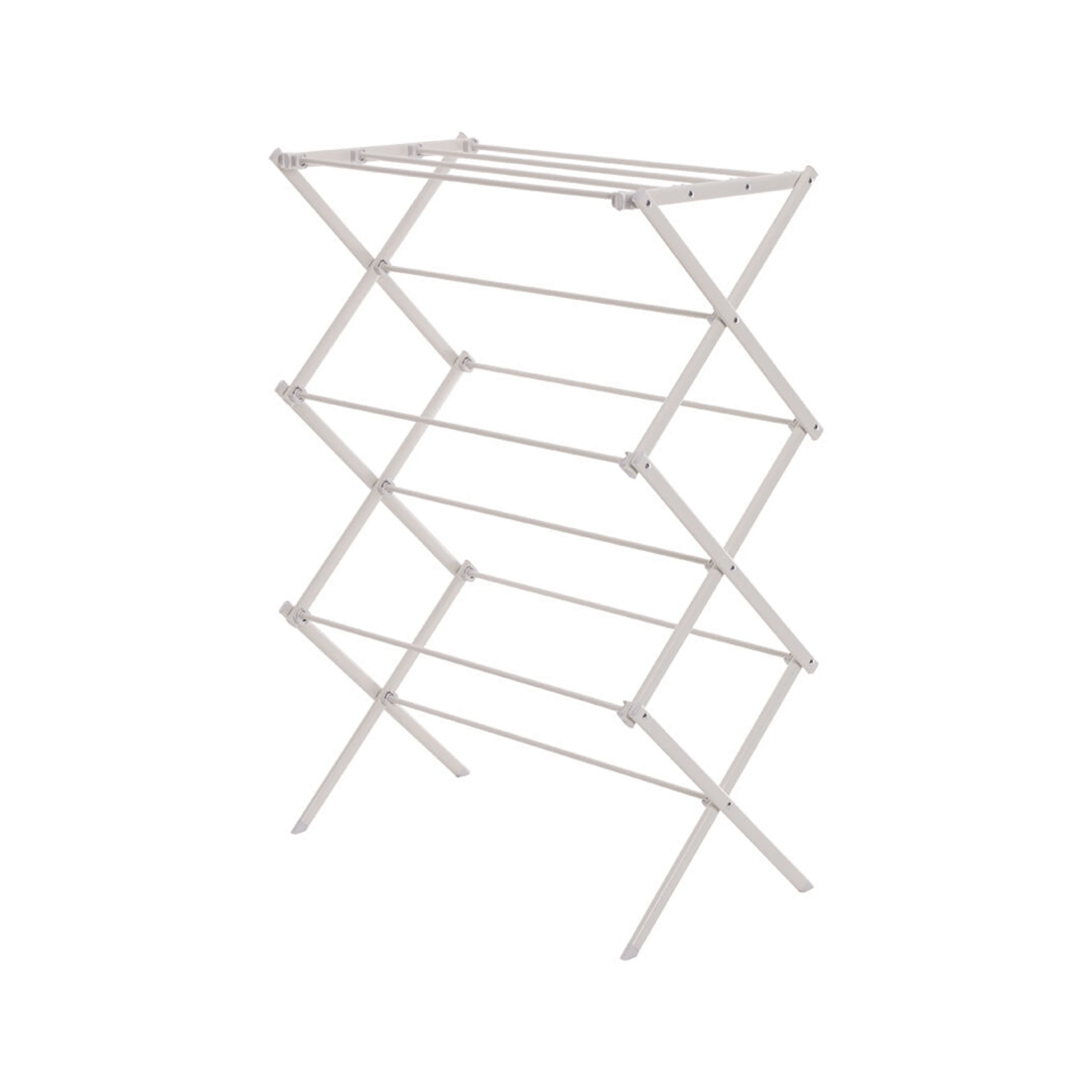 3 Hills 8M Concertina Flat Folded Compact Clothes Airer - Powdercoated Steel
 - plain, 3 of 8