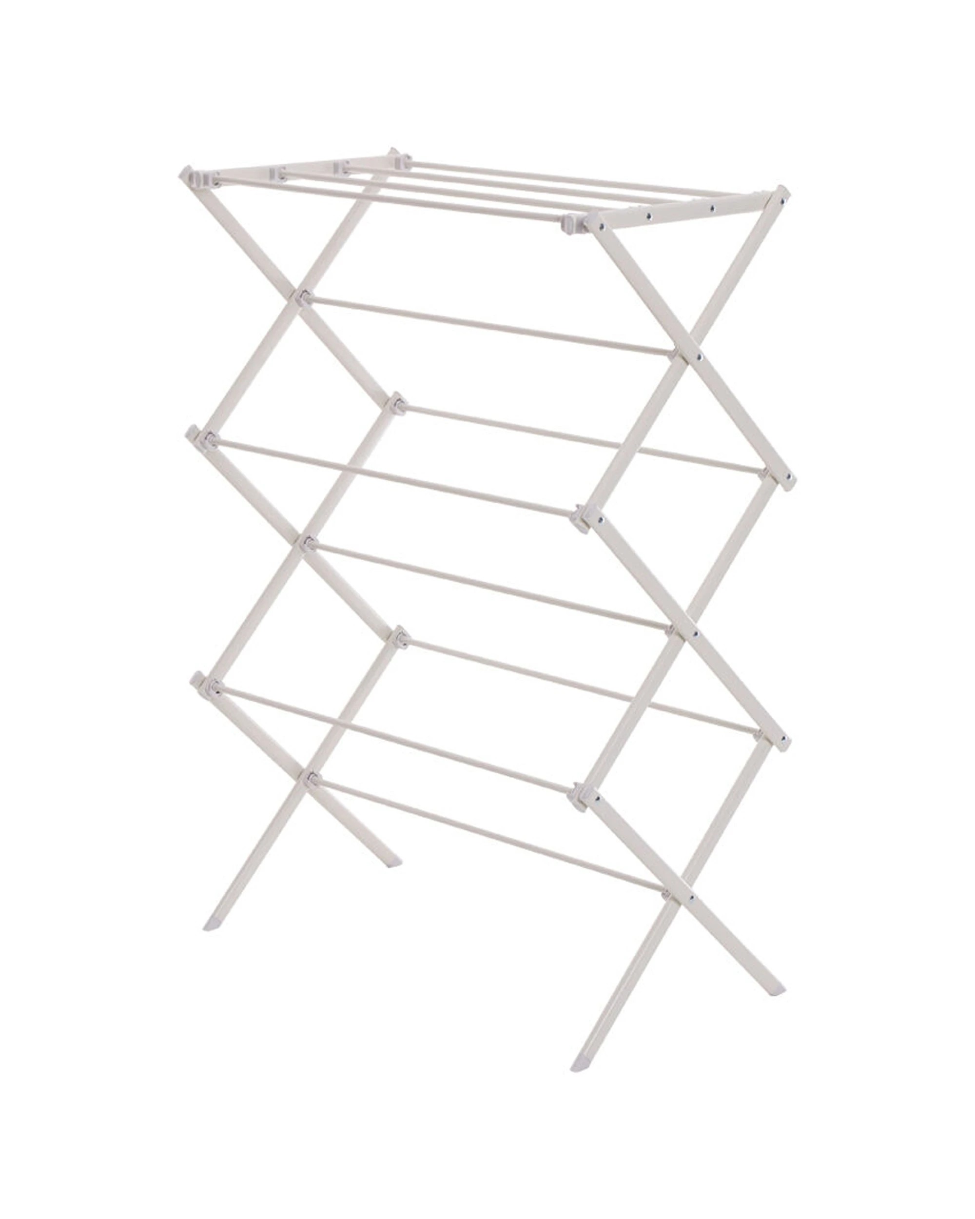 3 Hills 8M Concertina Flat Folded Compact Clothes Airer - Powdercoated Steel
 - plain, 3 of 9