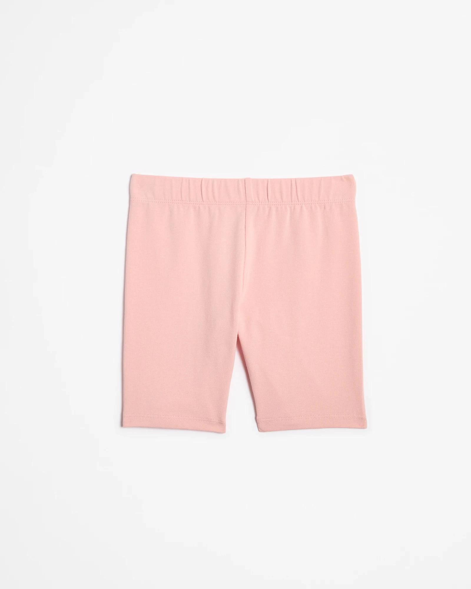 3 Target Kids Australian Cotton Bike Shorts 3 Pack WHITE / PINK, 3 of 5