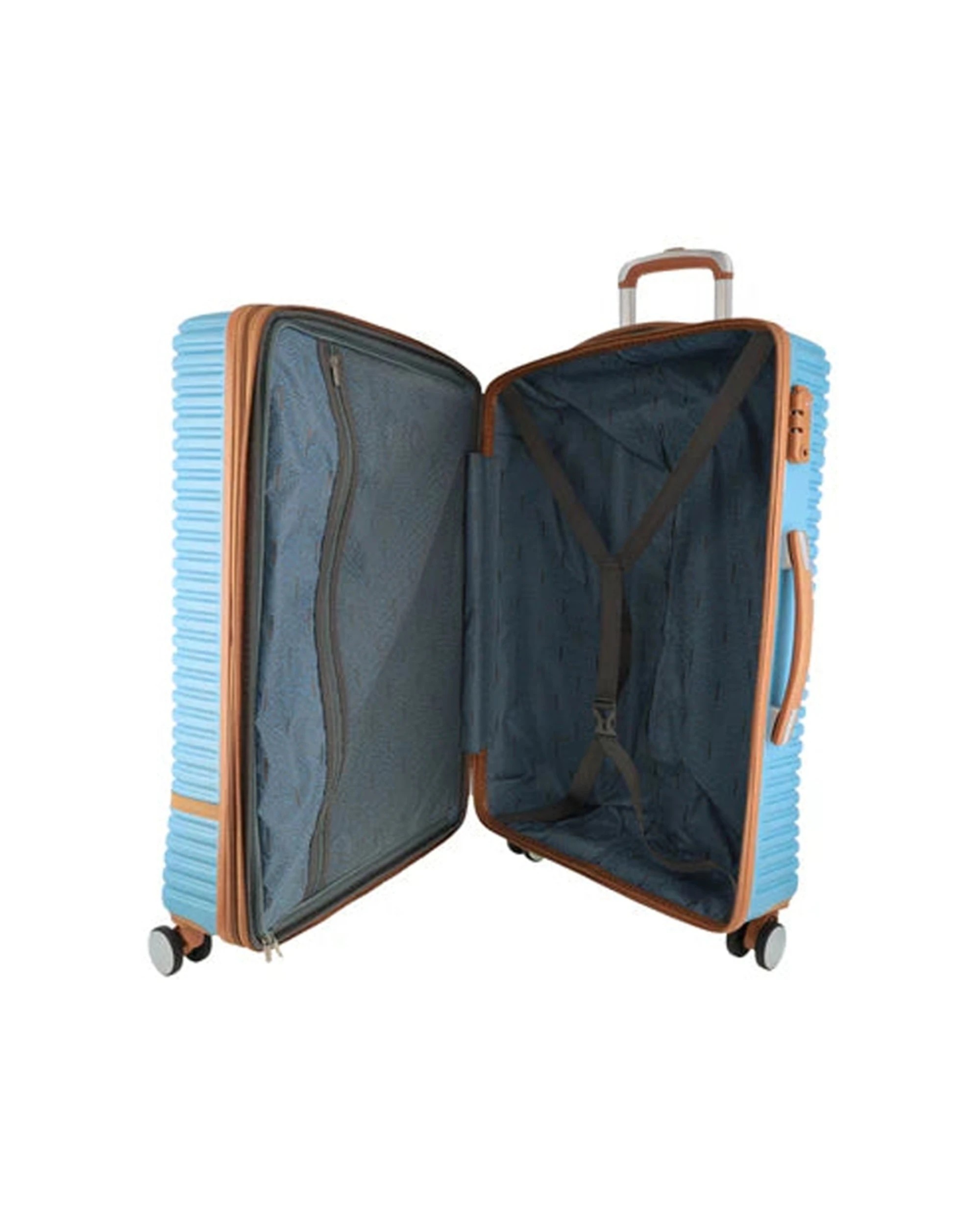 4 Pierre Cardin Hard Shell Suitcase Large 80cm With TSA Lock Expandable - Blue, 4 of 6