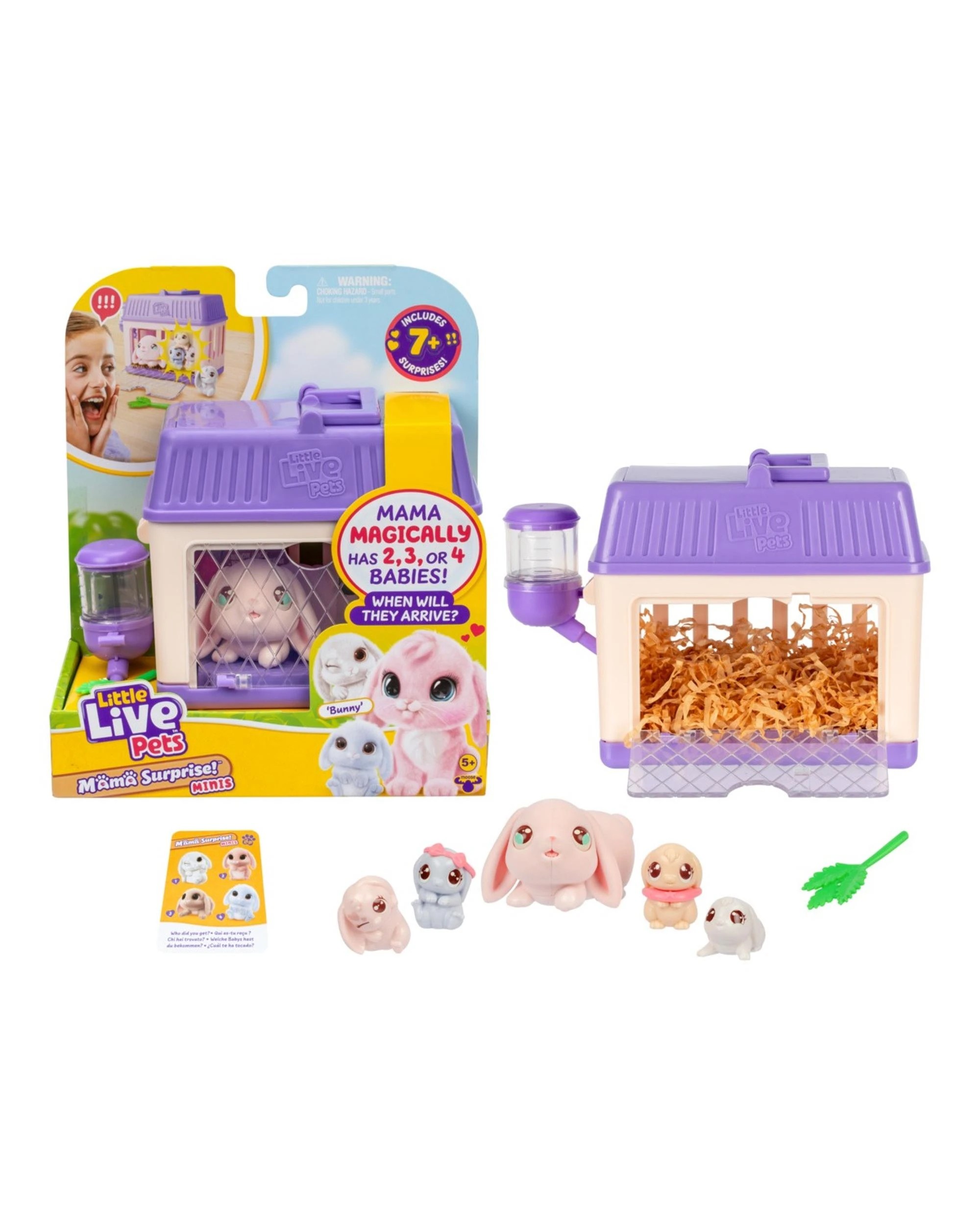 2 Little Live Pets Mama Surprise Minis Bunny S4 Playset, 2 of 10