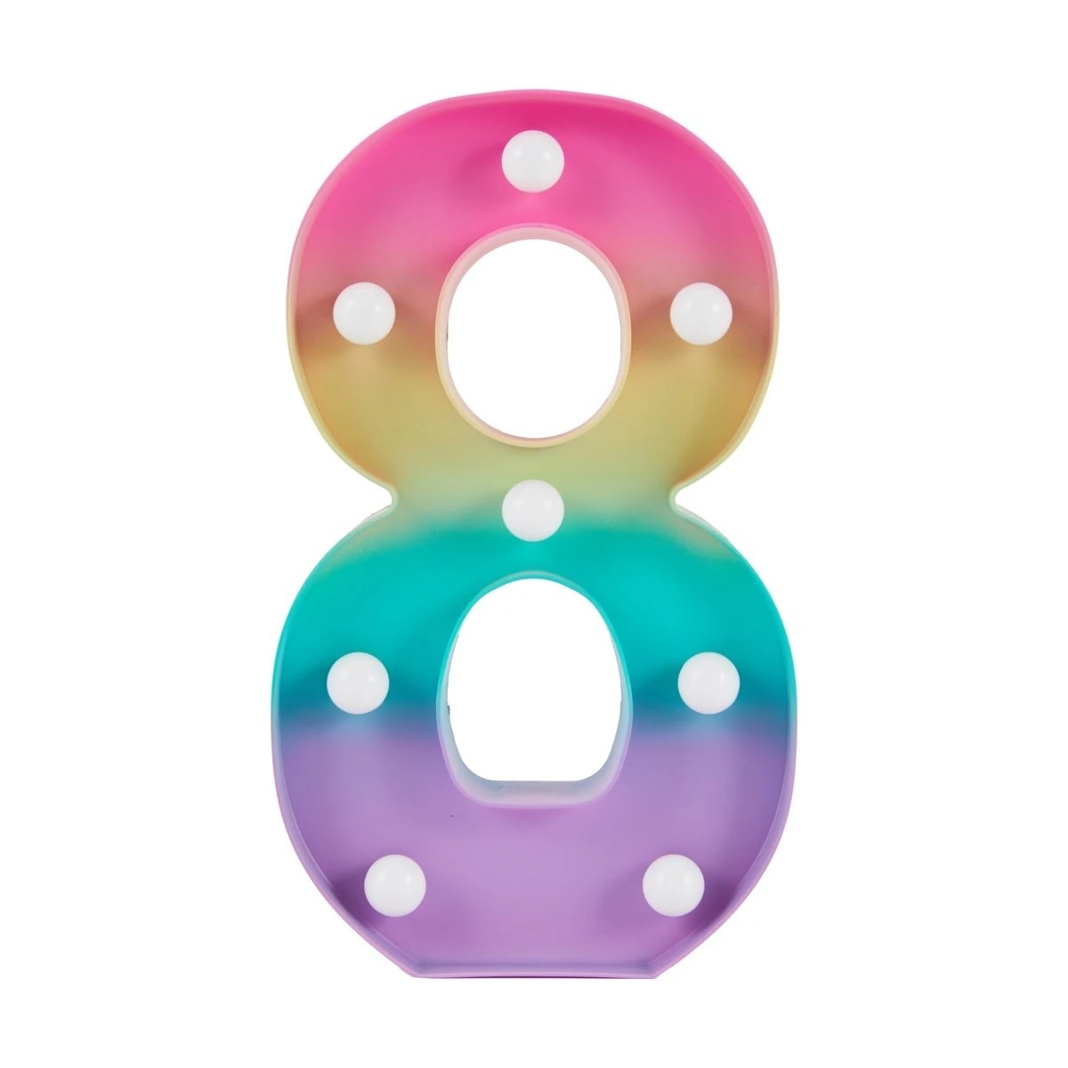 2 Ombre Light Up Number - 8, 2 of 5