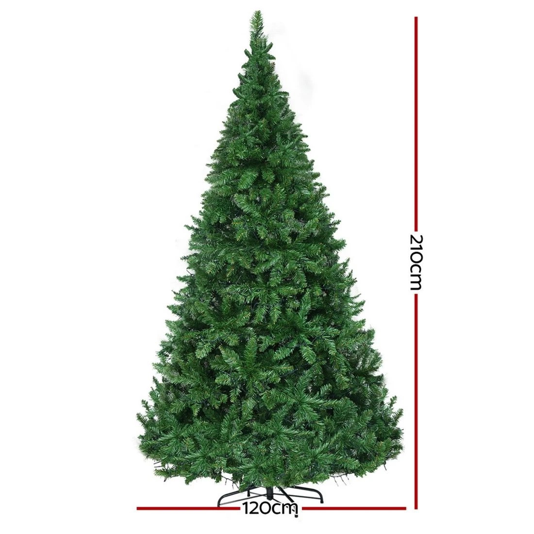 2 Jingle Jollys Christmas Tree 2.1m Xmas Tree Decorations 1134 LEDs 8 Light Modes - Green, 2 of 7