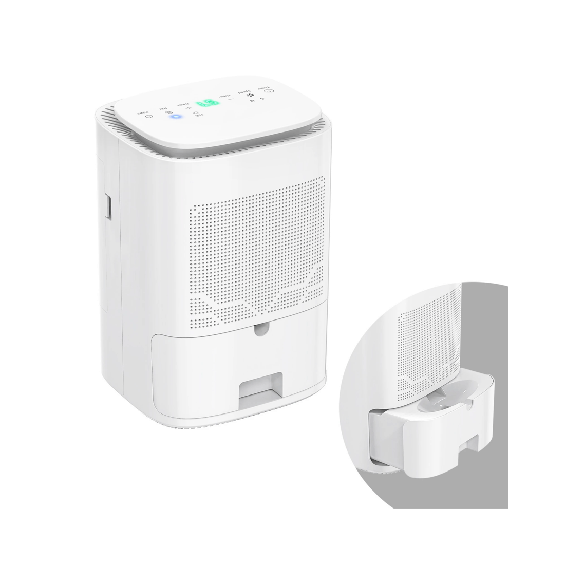 1 Advwin Portable Dehumidifiers with HEPA Air Purifier & Drain Hose White, 1 of 7